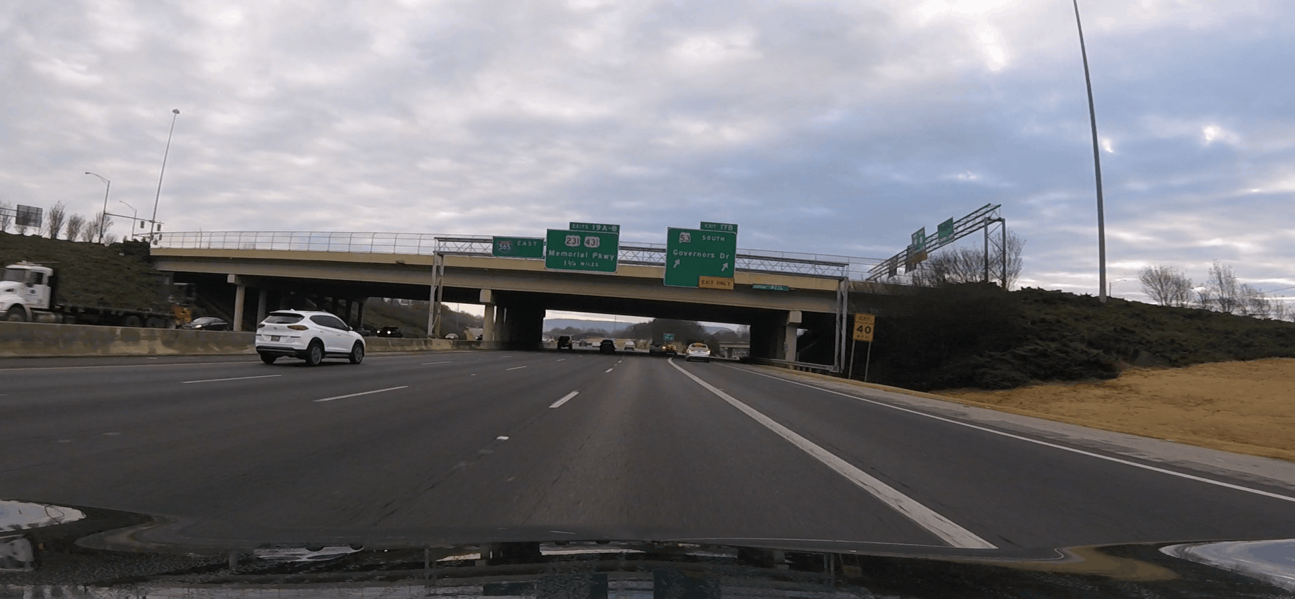 Footage gathered from across the city. Shot on GoPro using car mount.