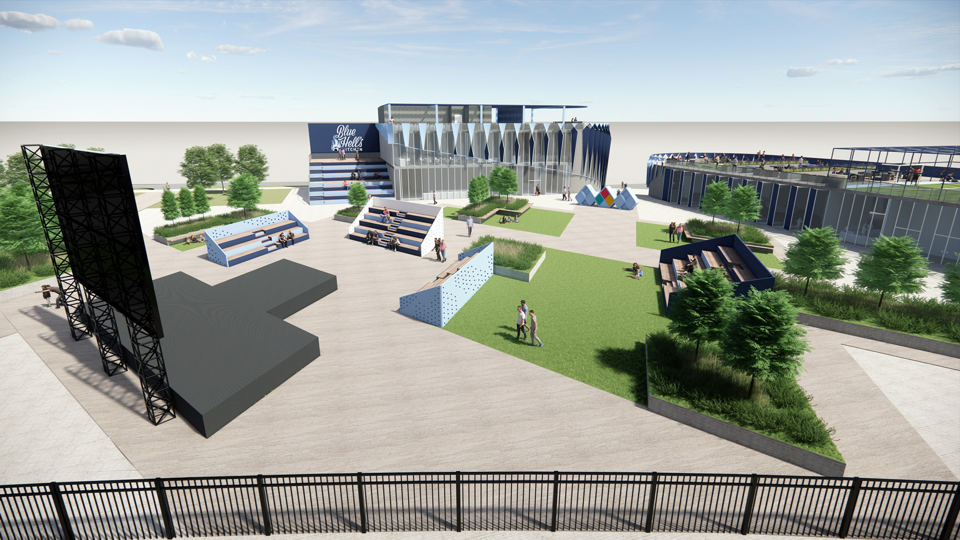 View of Sporting Plaza