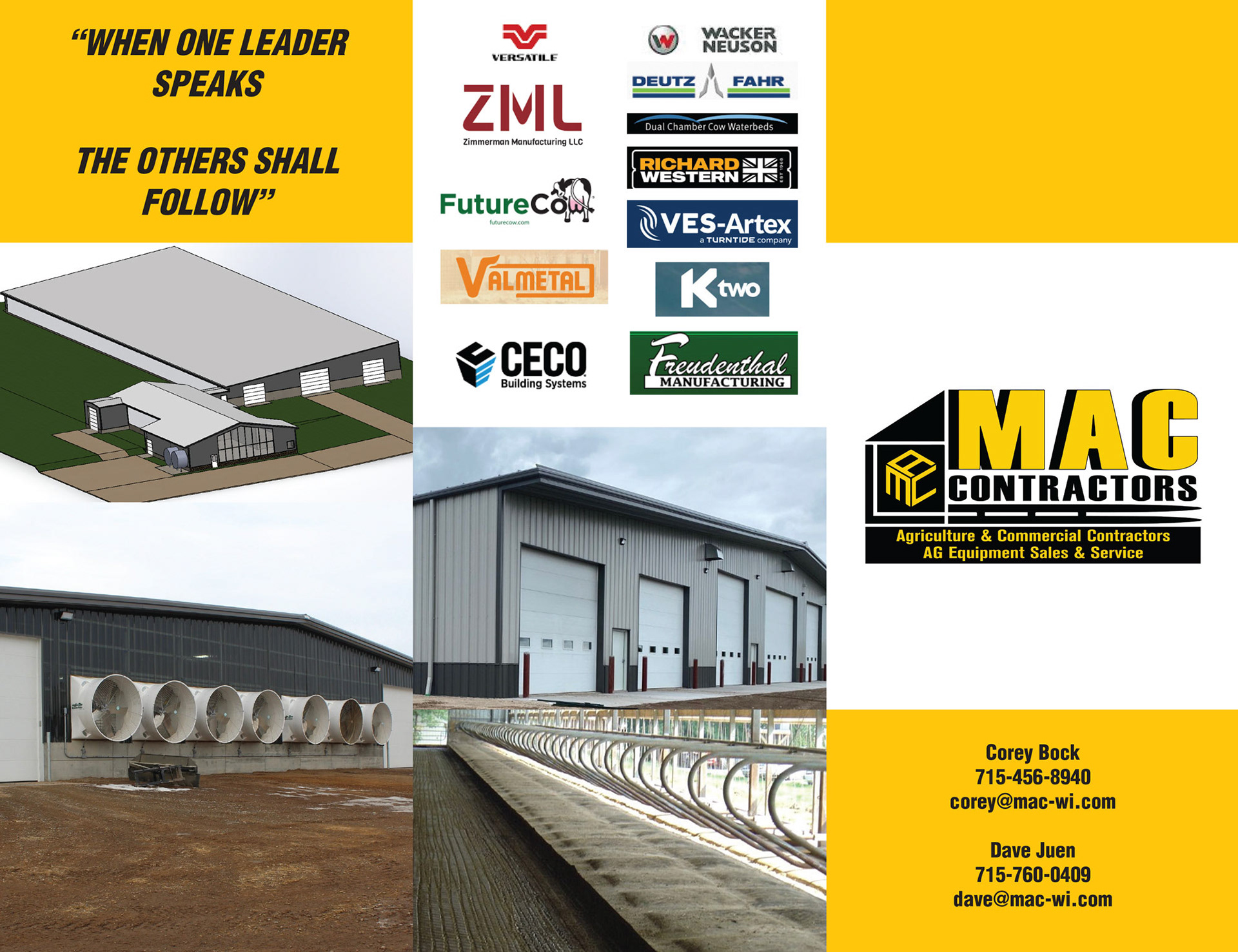 Commercial Contracting Brochure Front