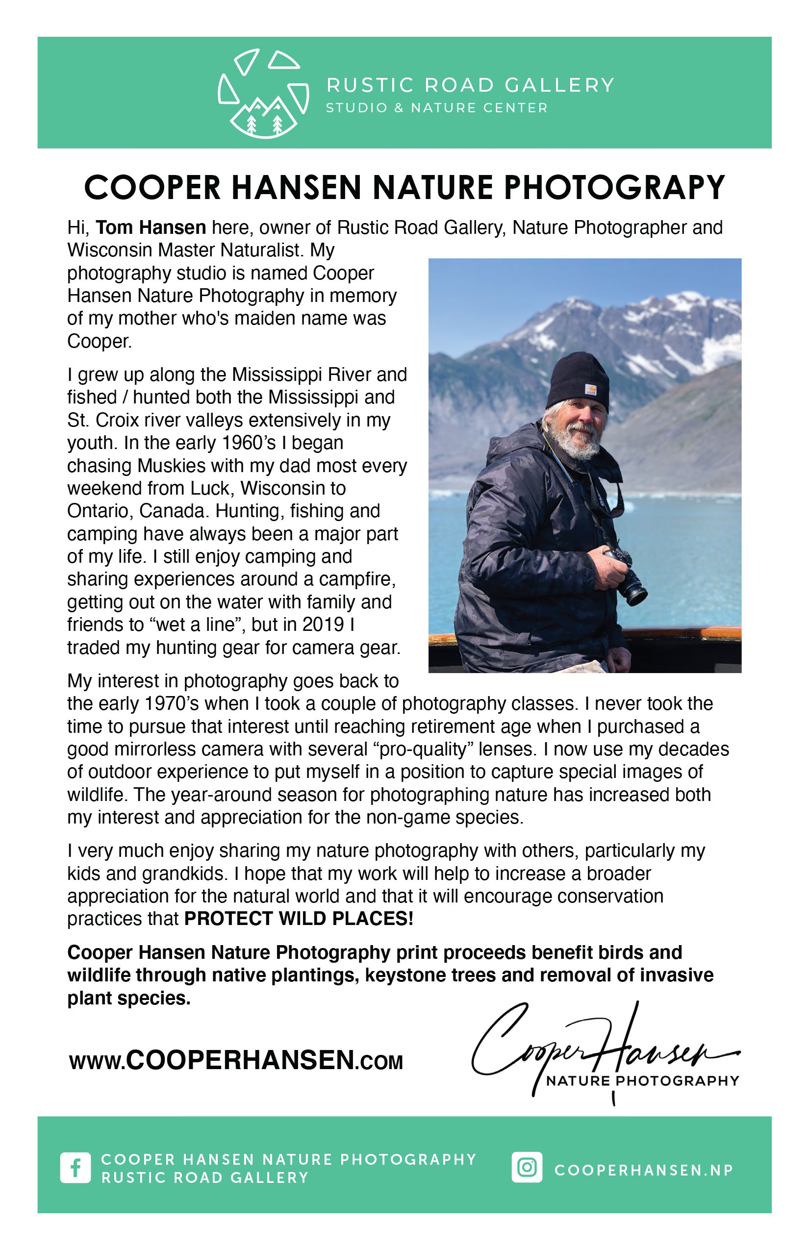 Tom Hansen Bio Card