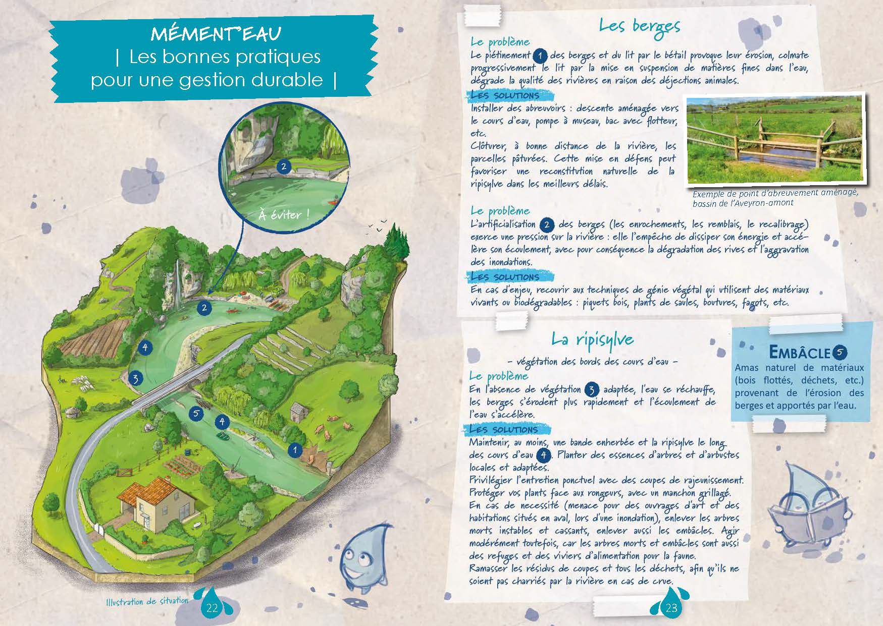Illustration de situation - Guide du Riverain du Syndicat Mixte Tarn Amont