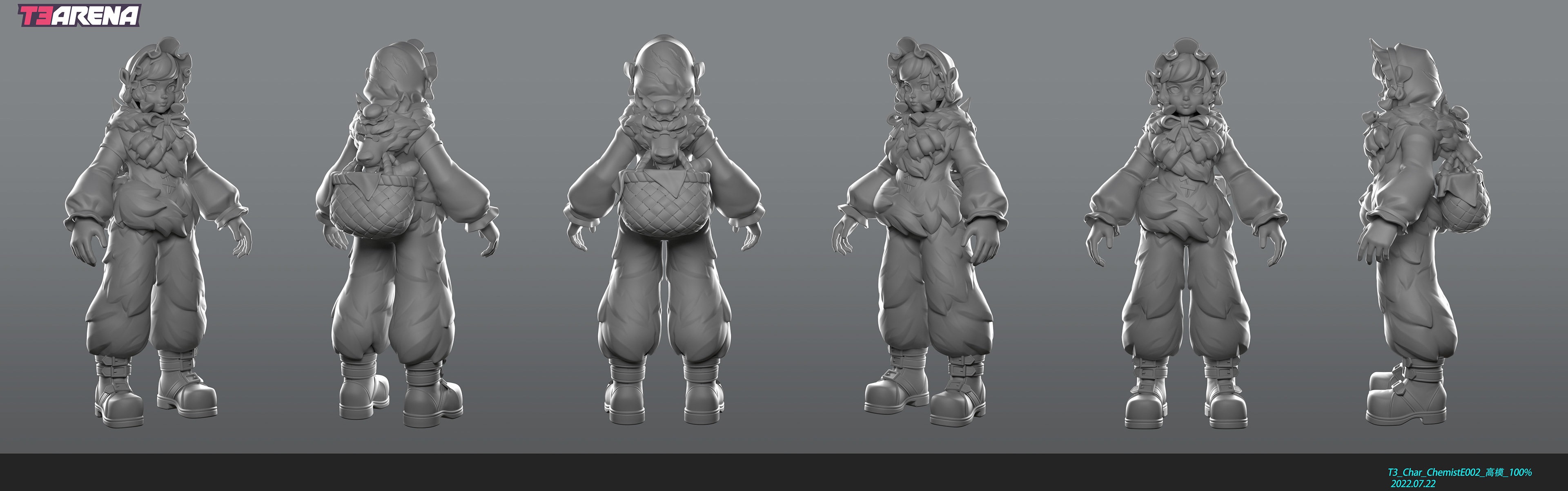 Highpoly Model Sculpted in Zbrush