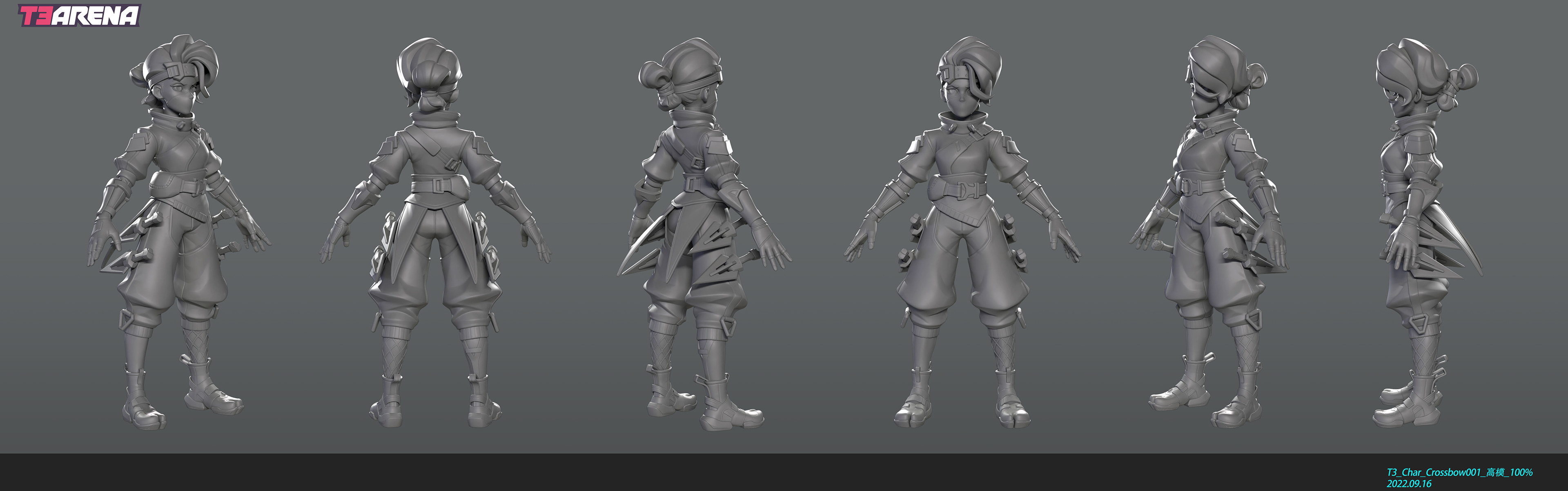 Highpoly model done in Blender and Zbrush