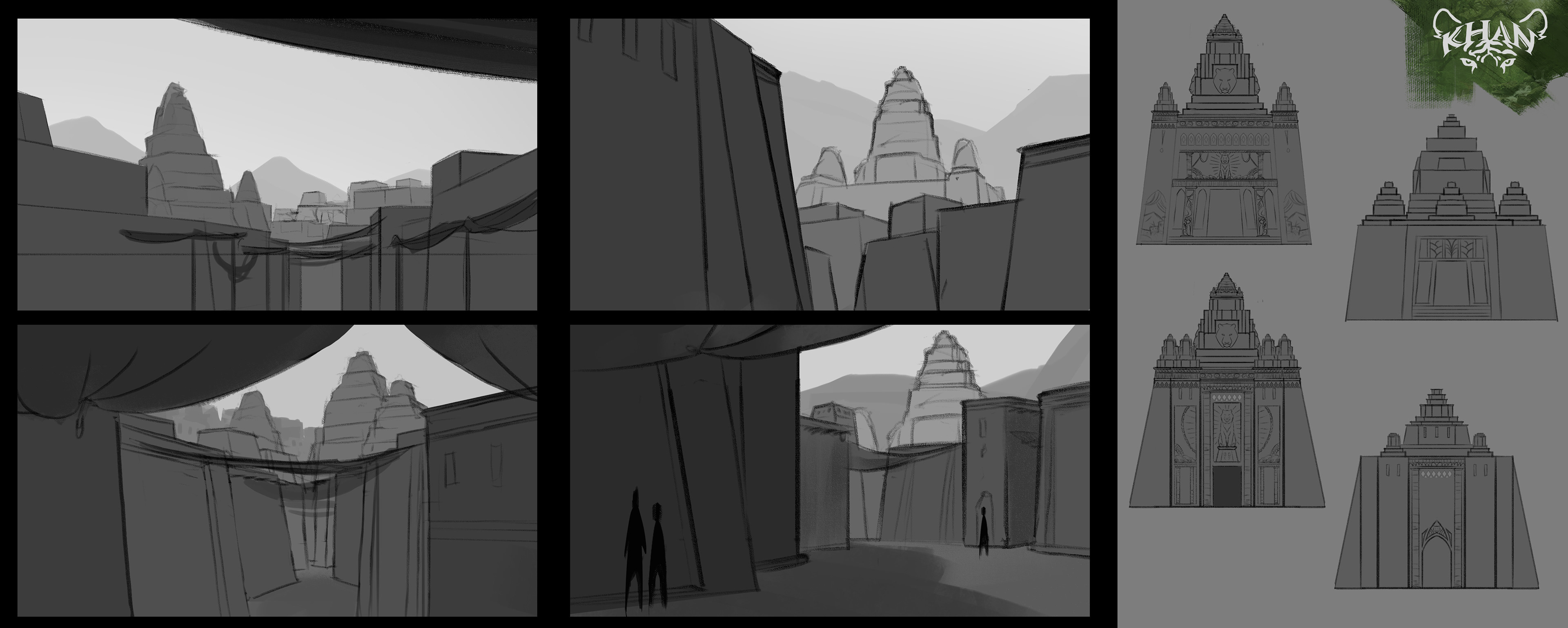 Tel'al Thumbnails and Temple Designs