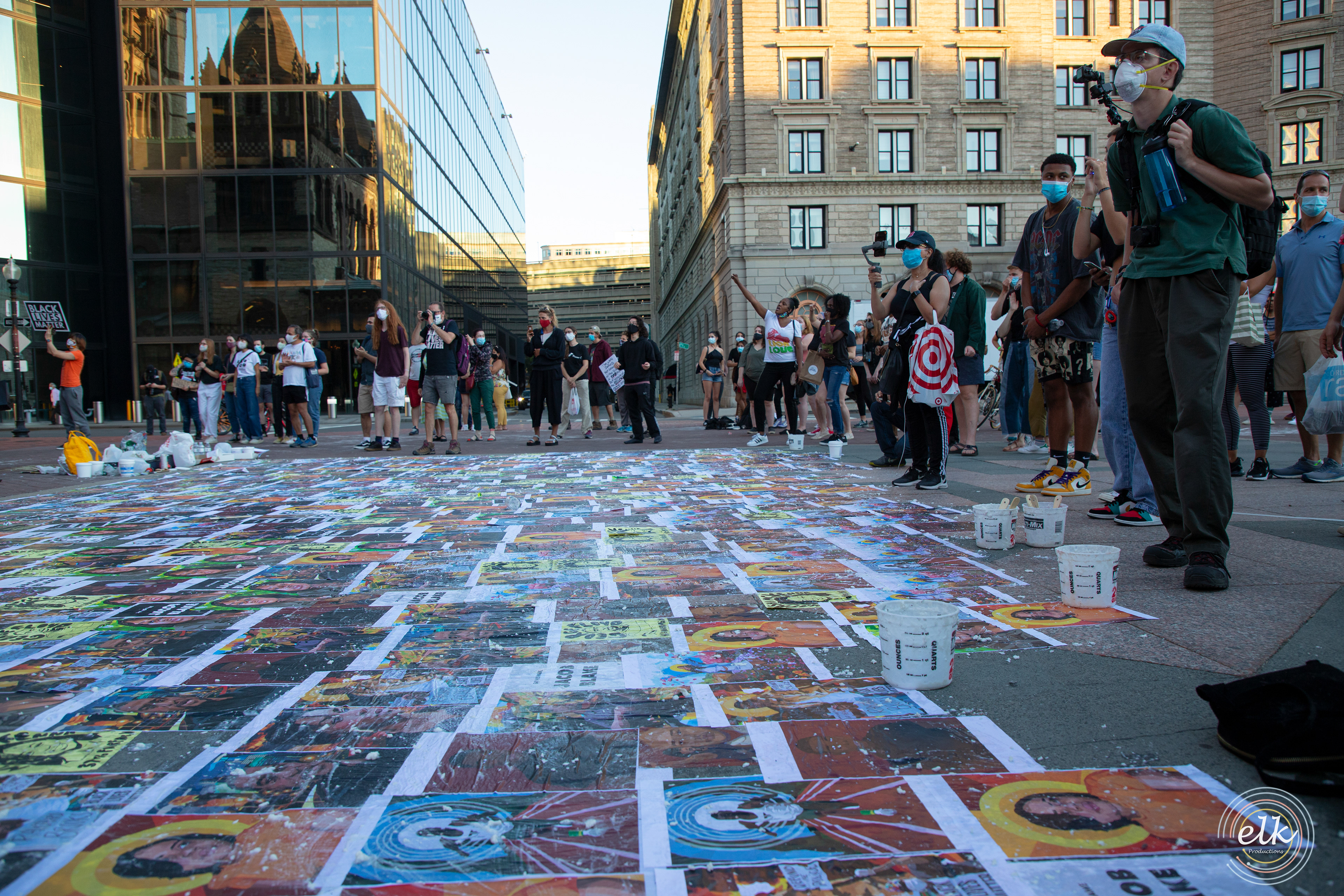 In reflection. Boston, MA.