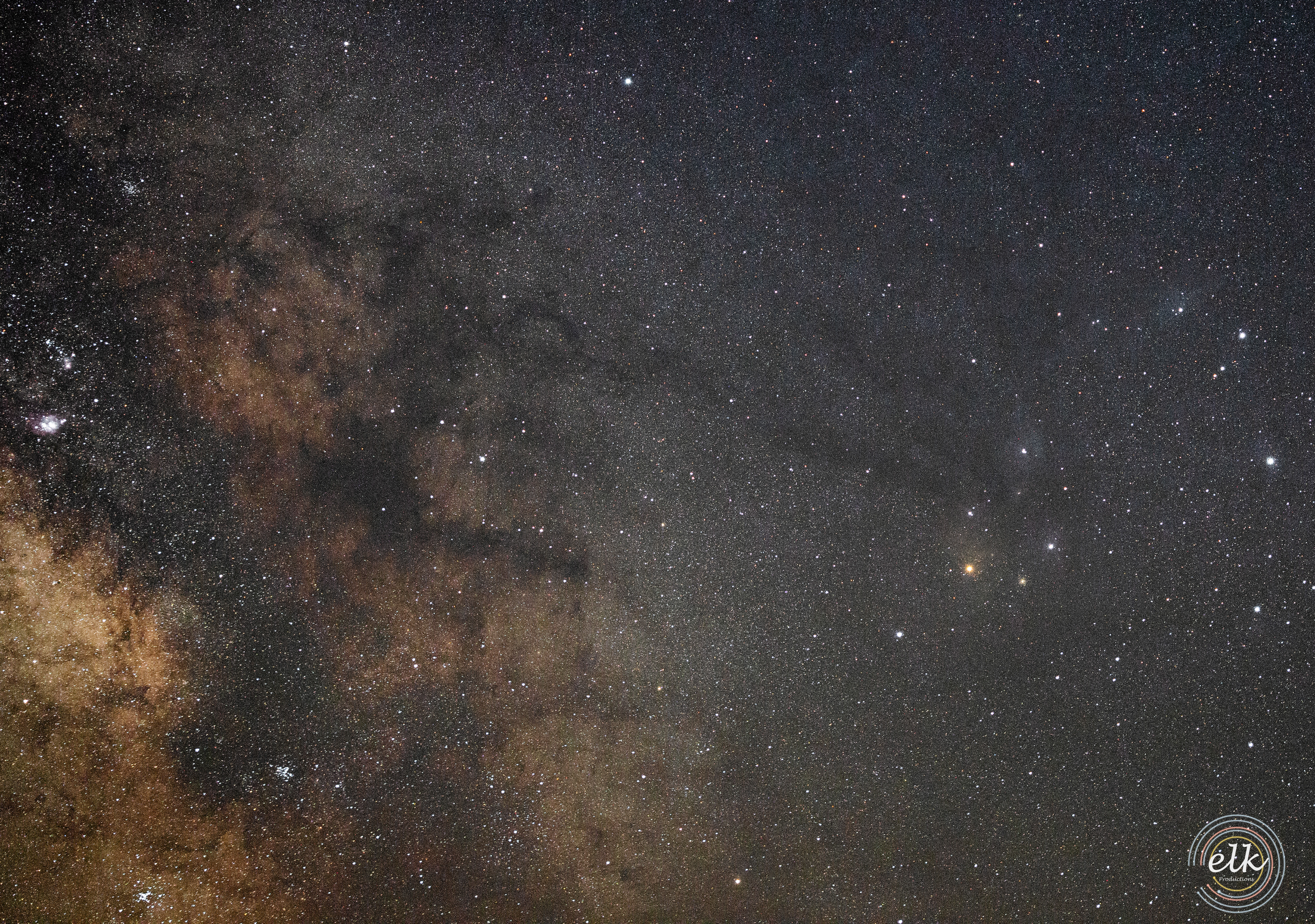 Milky Way nucleus and Rho Ophiuci. Shenandoah NP, VA.