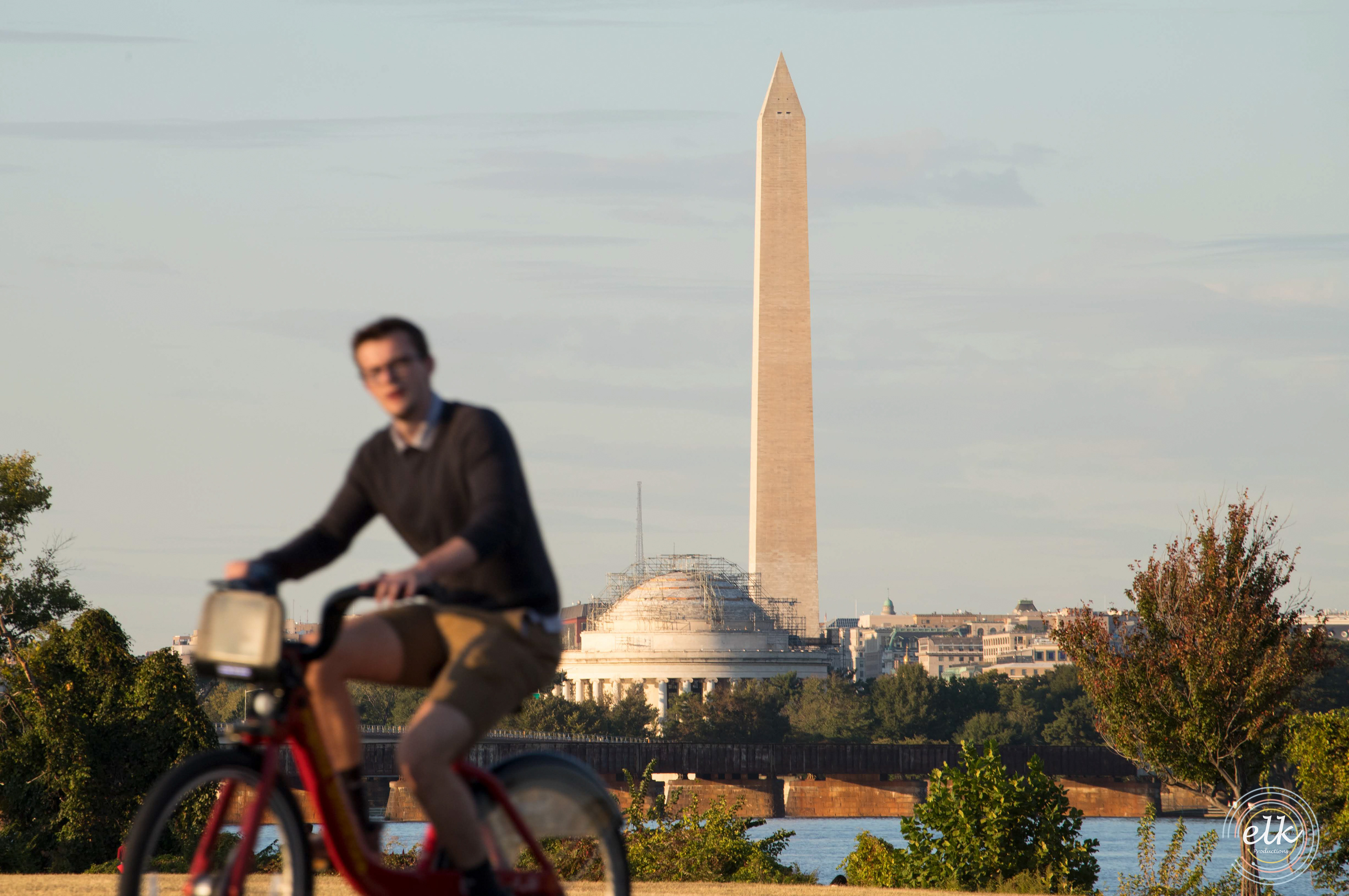 A monumental backdrop. Washington D.C.