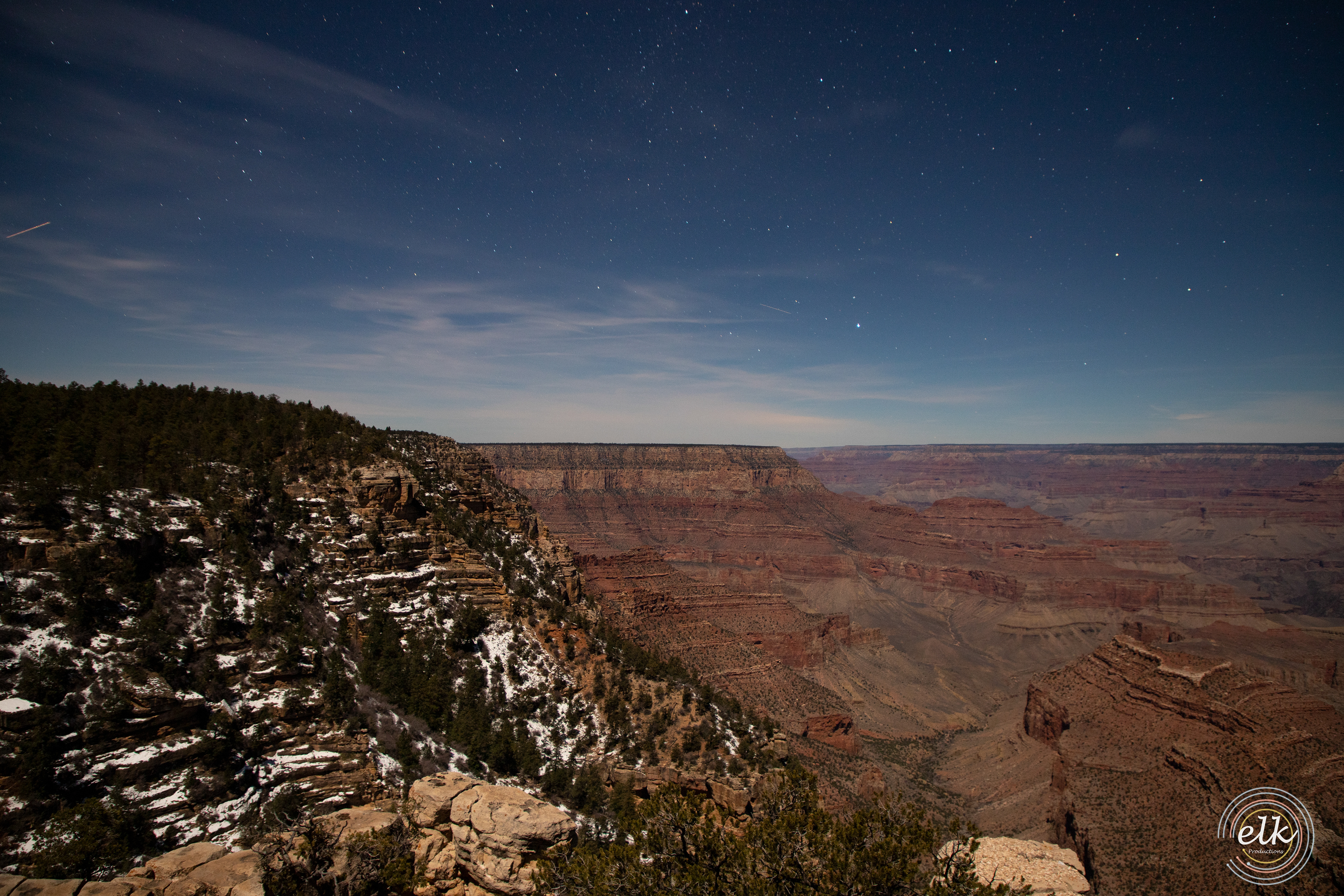 Snow on the rim. Grand Canyon NP, AZ.