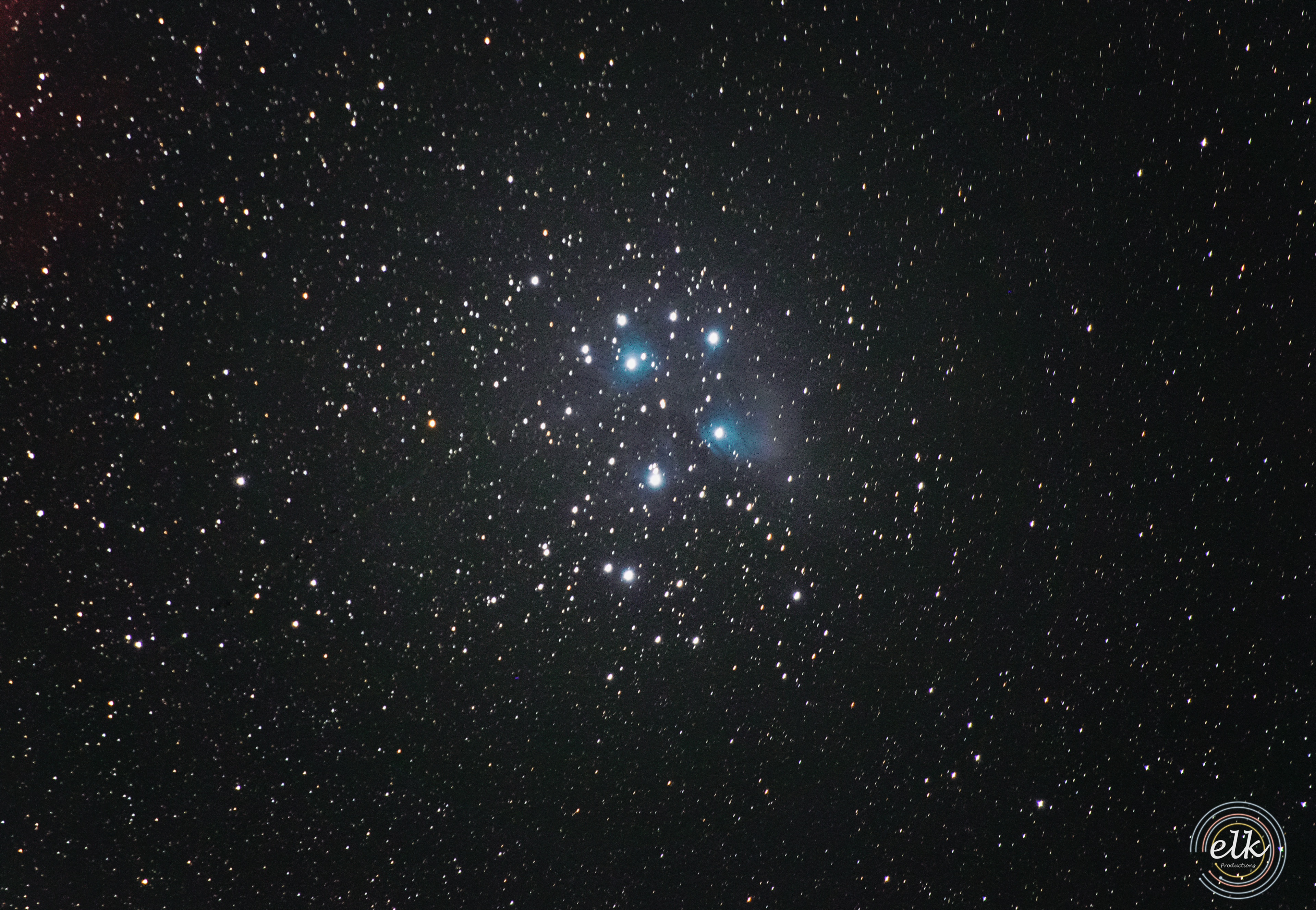 The Pleiades star cluster. Shenandoah NP, VA.