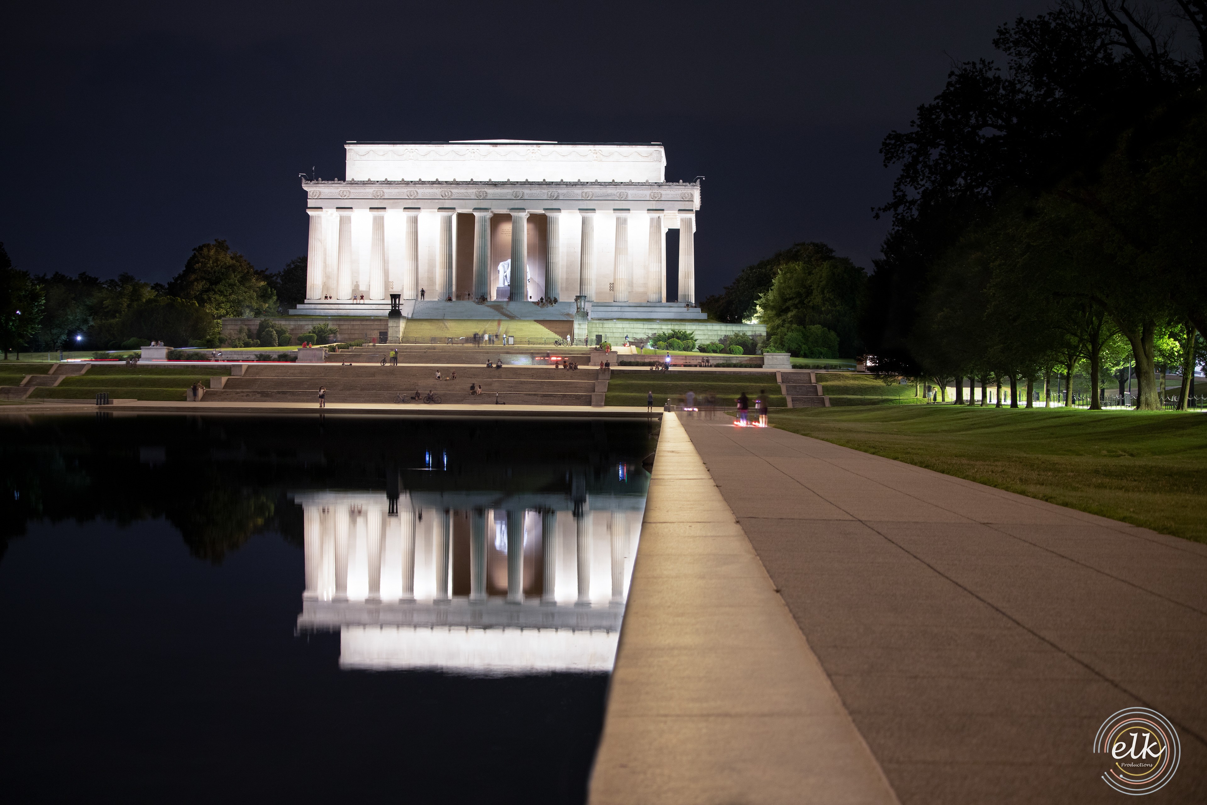 Lincoln Memorial at night. Washington DC.