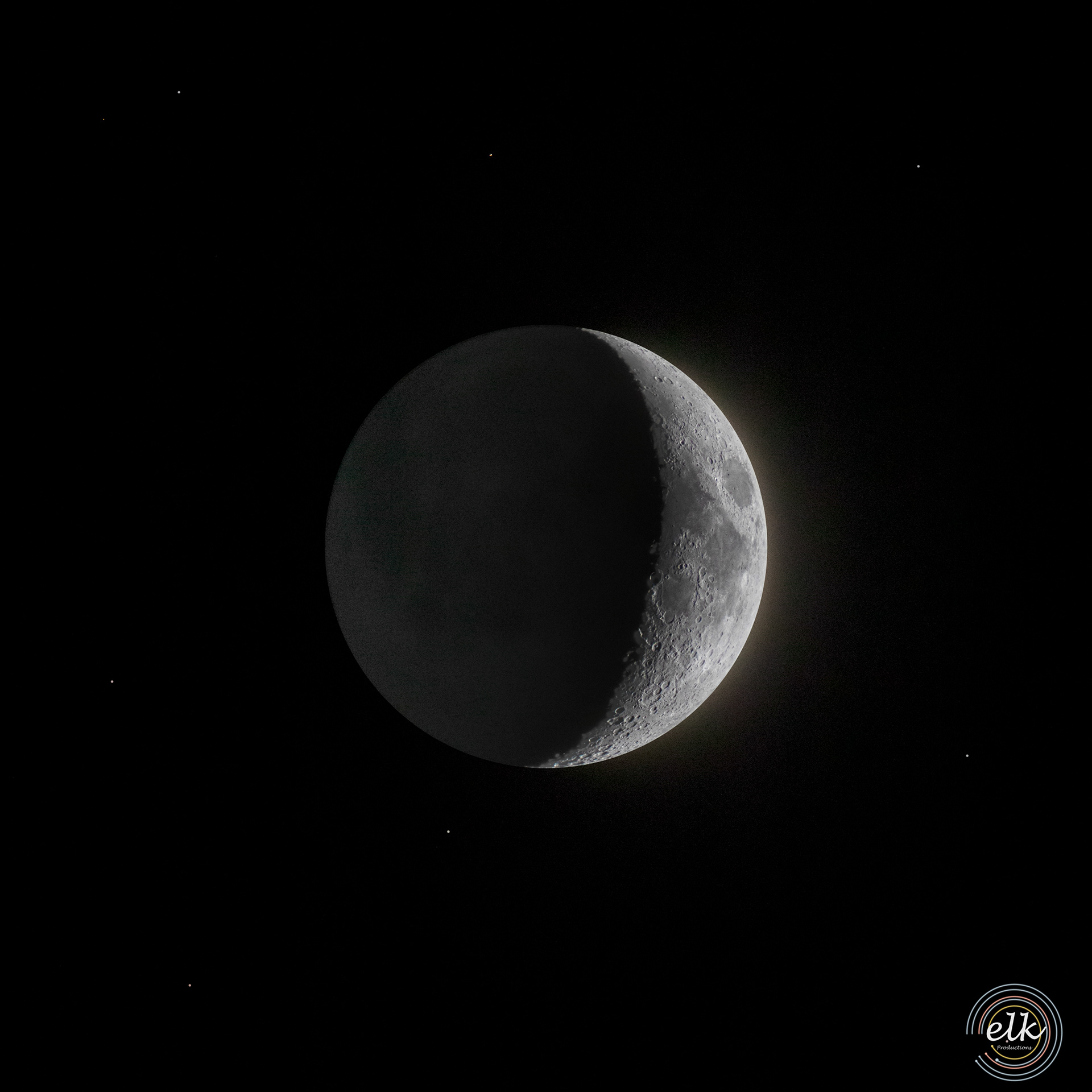 HDR moon. Fairfax Station, VA.