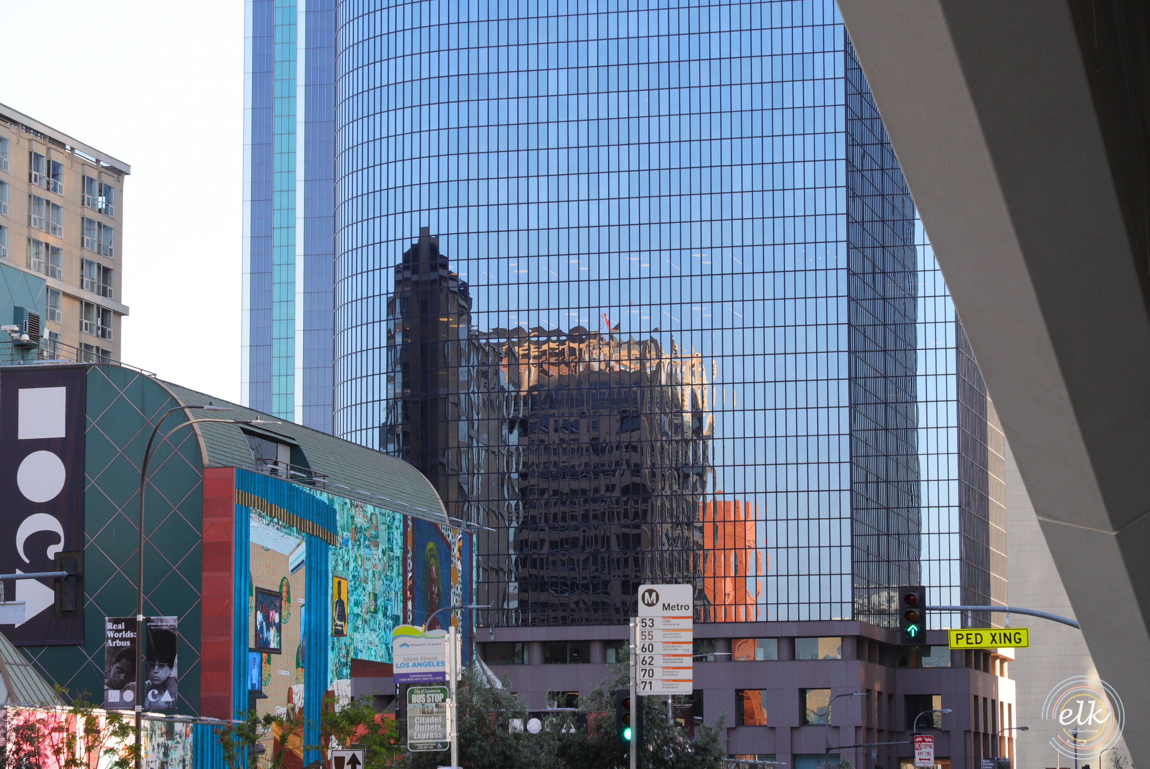 City reflections. Los Angeles, CA.