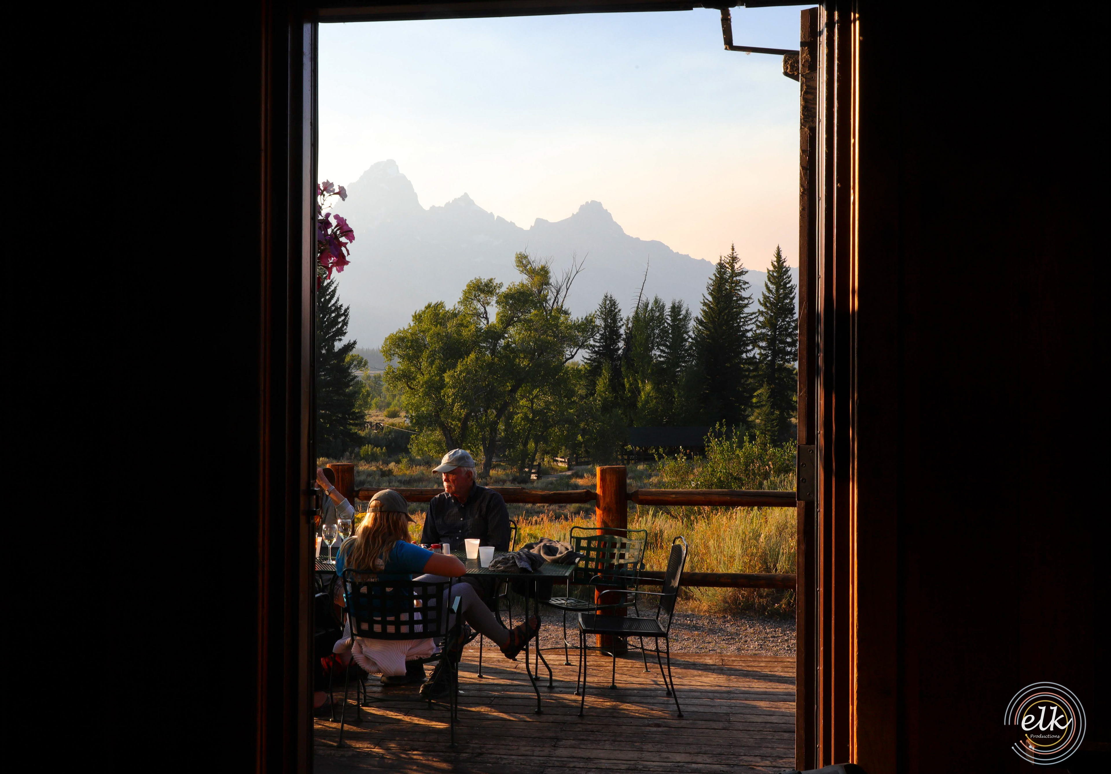 Afternoon coffee. Grand Teton NP, WY.