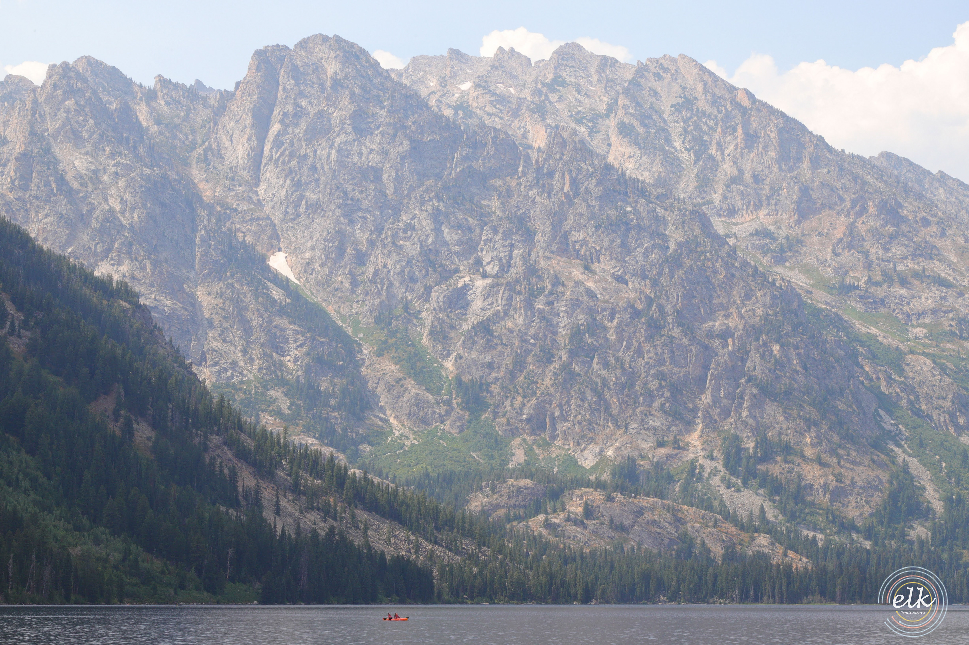 A forest fire's haze. Grand Teton NP, WY.