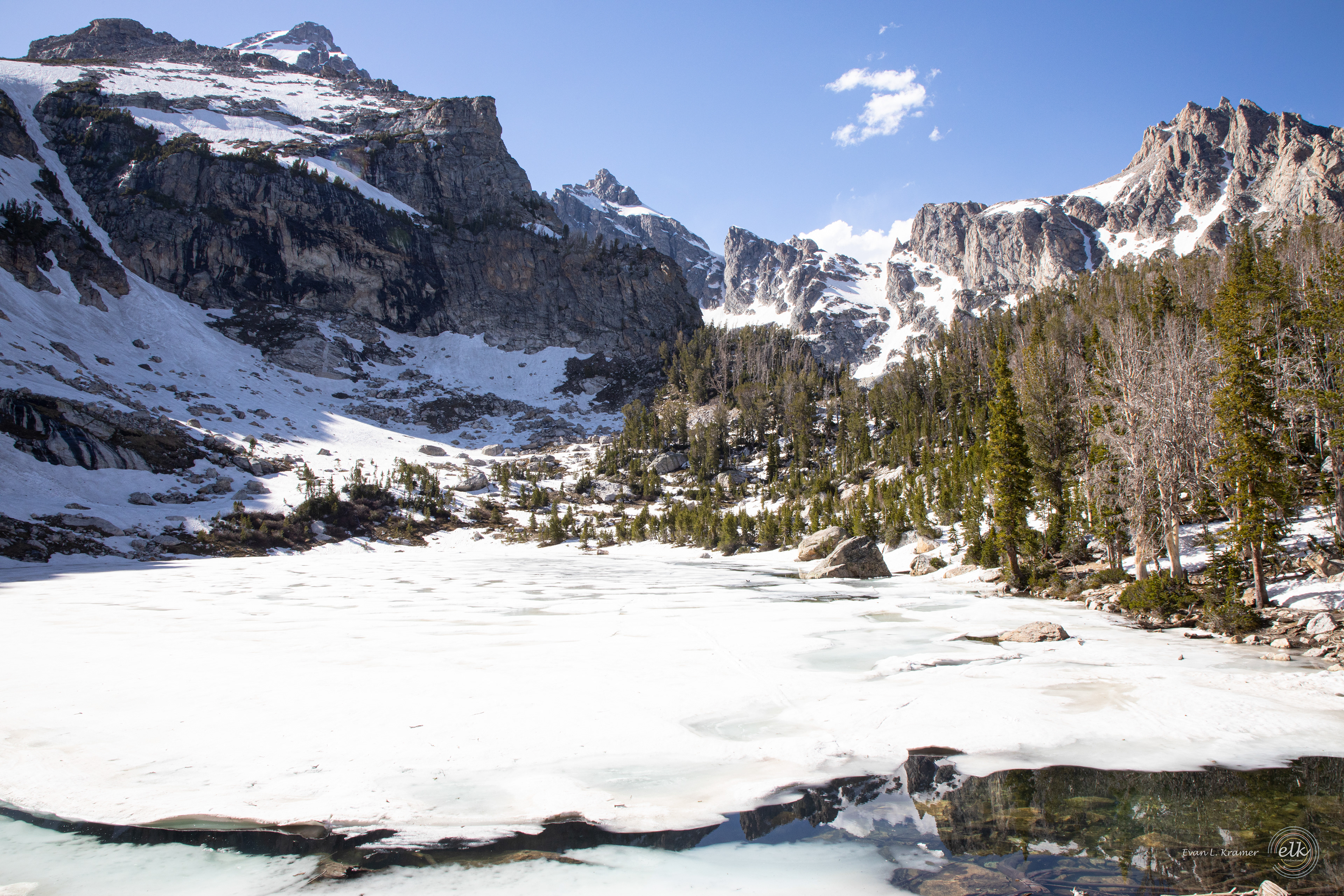 Amphitheater Lake. Grand Teton NP, WY.