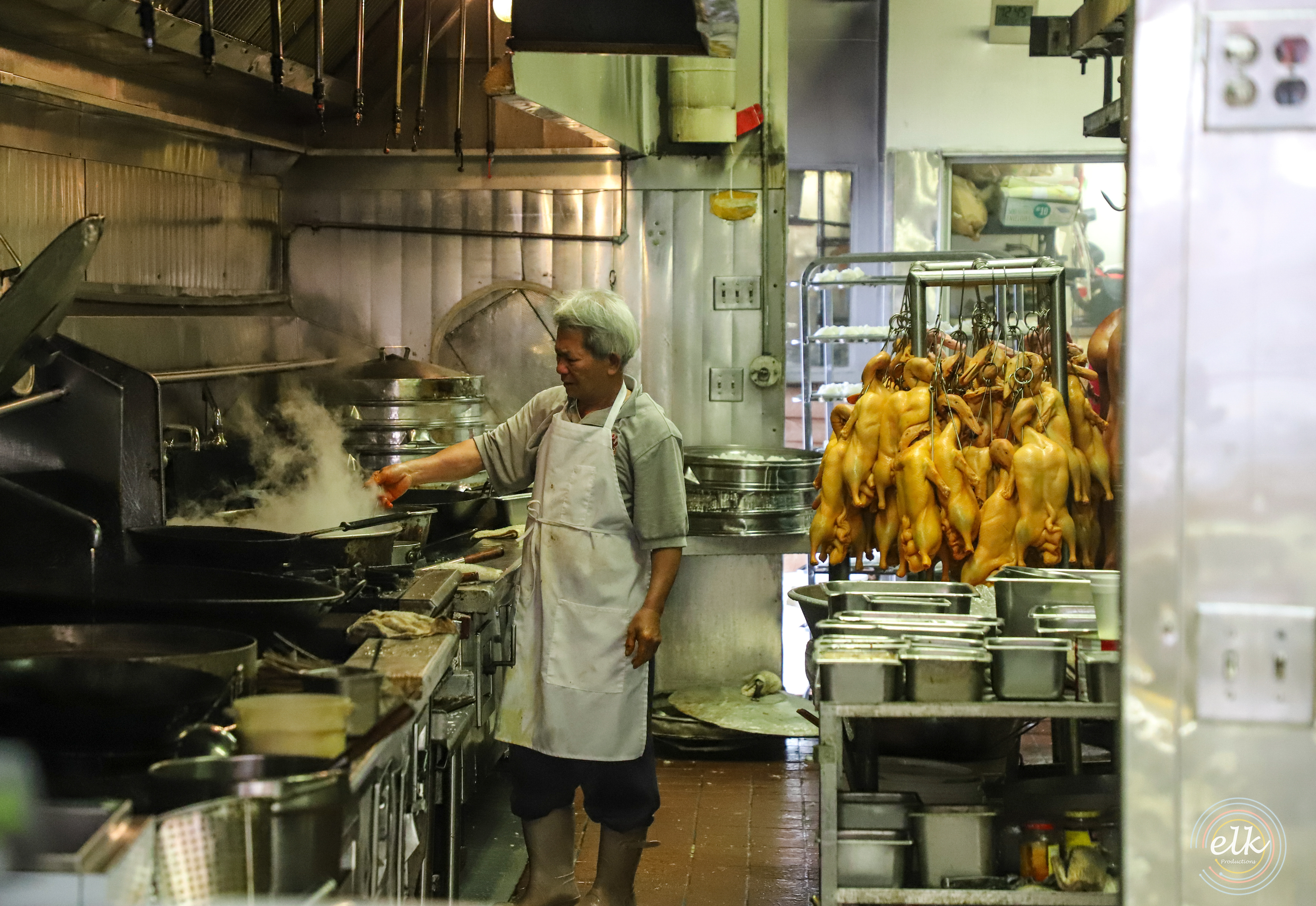 Chinatown cooking. Los Angeles, CA.