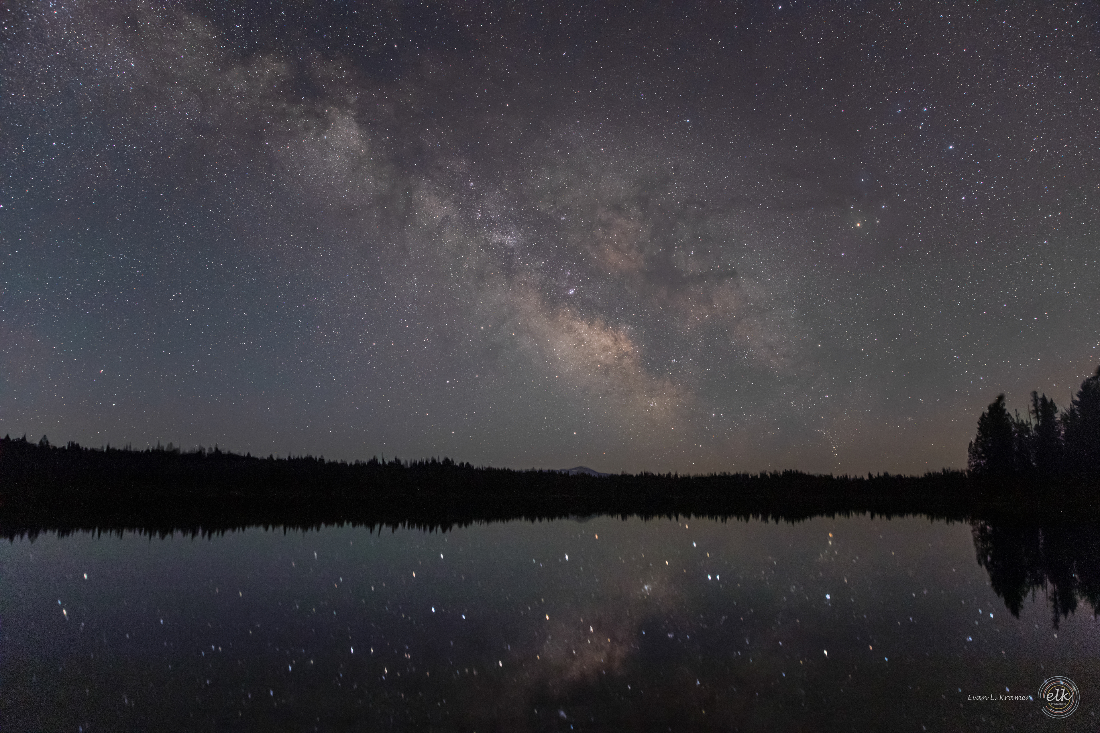 Milky Way over Leigh Lake 1. Grand Teton NP, WY.