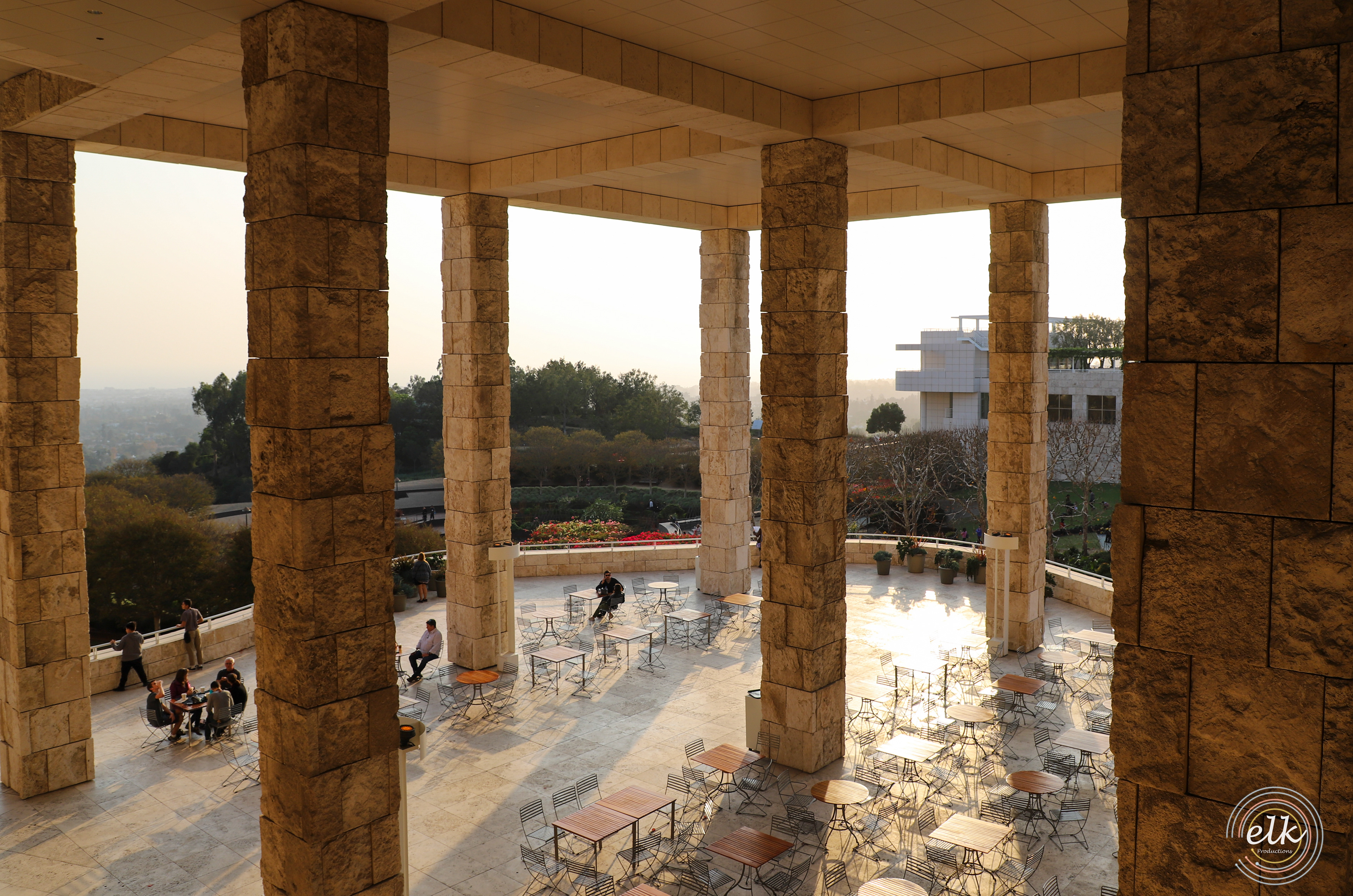 Getty Center at sunset. Los Angeles, CA.