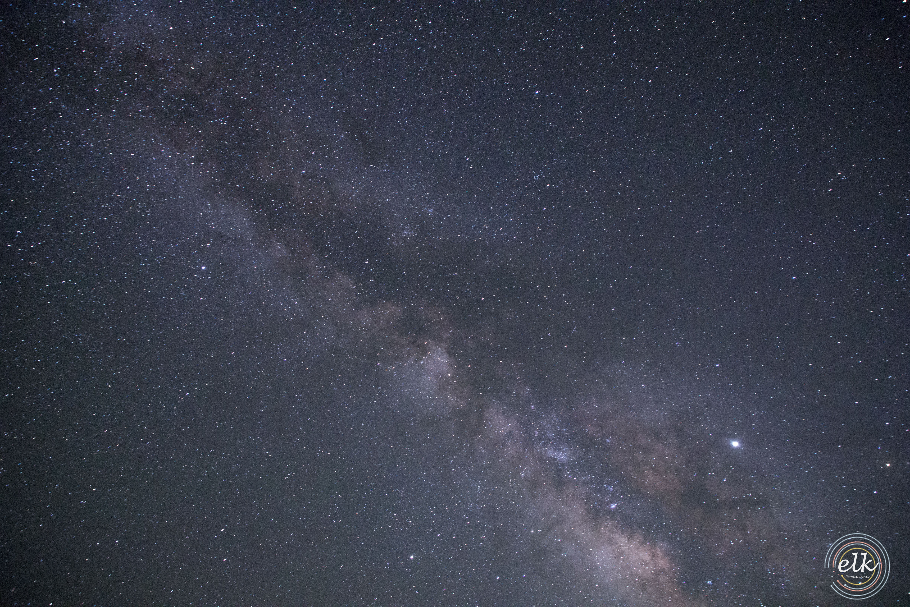 Galaxy's nucleus. and Jupiter. Joshua Tree NP, CA.