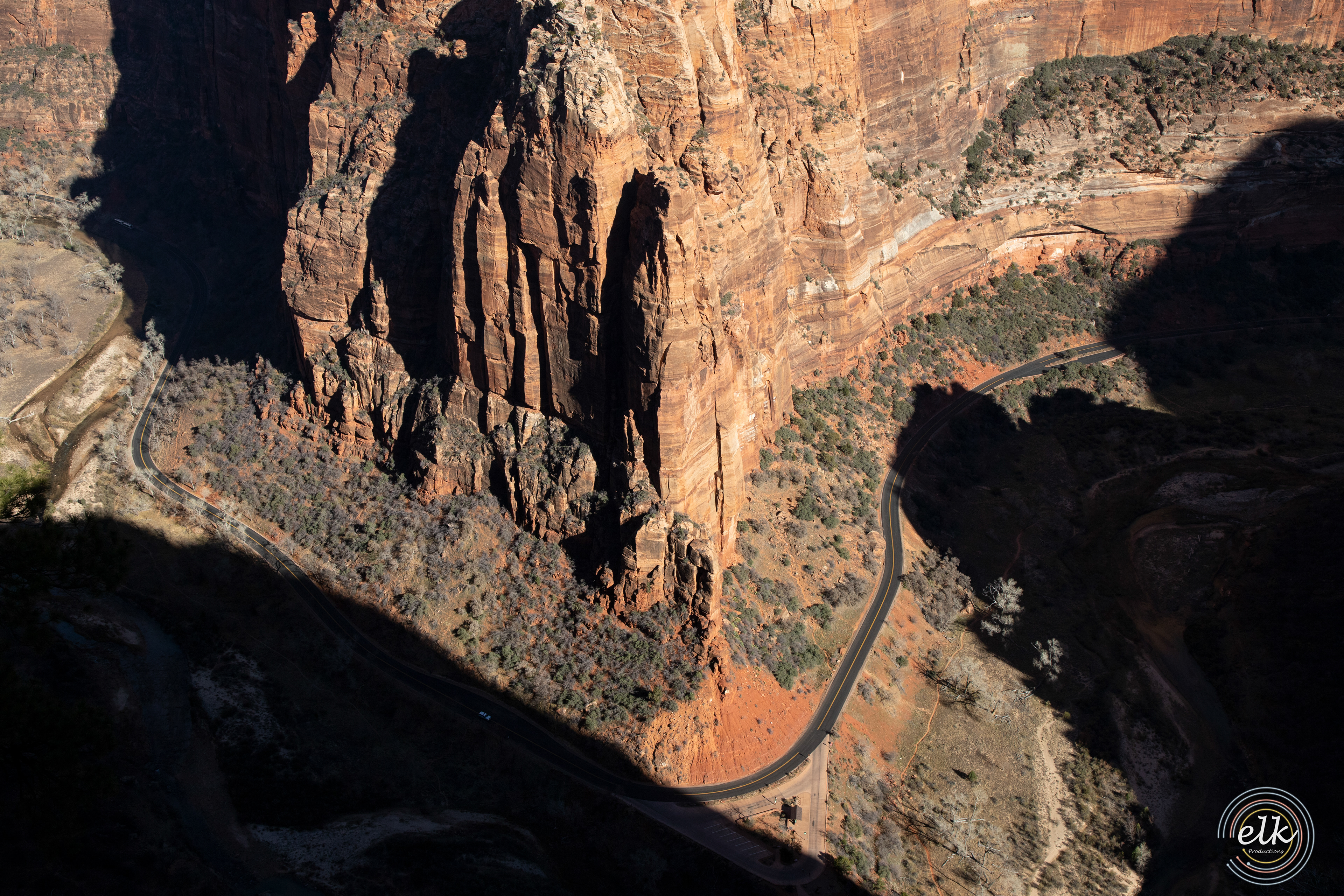 Shade cast. Zion NP, UT.