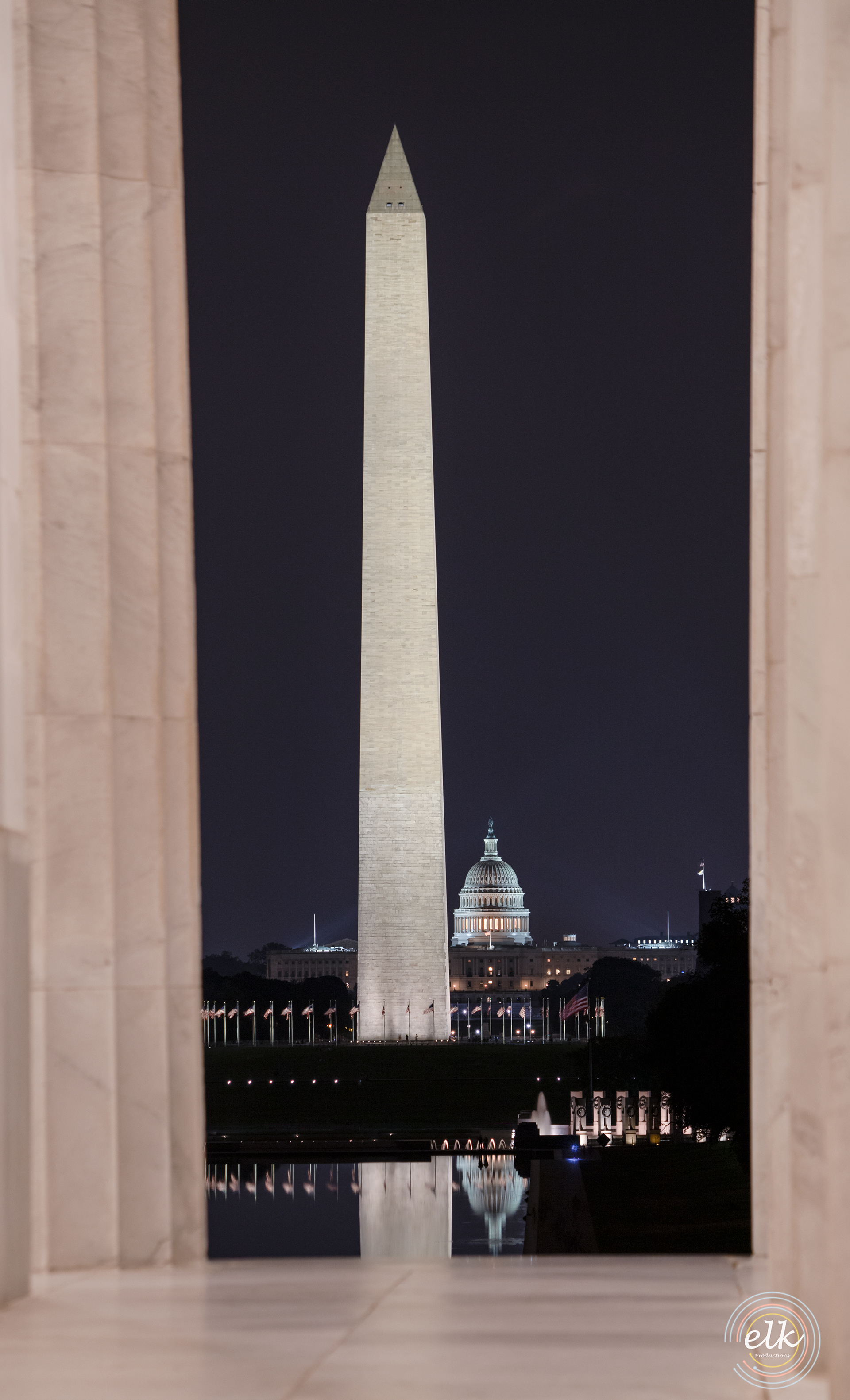 Monument and Capital. Washington DC.