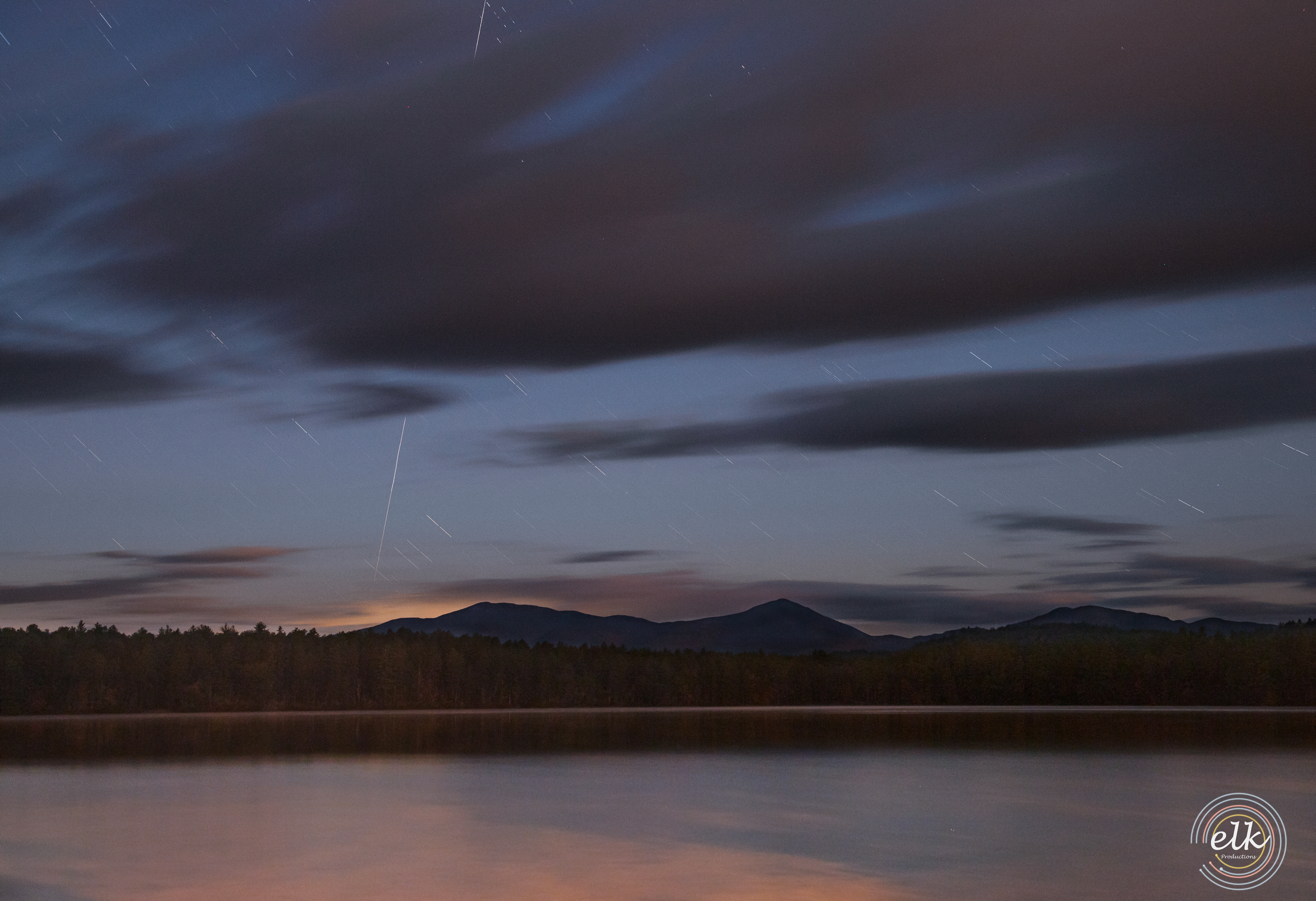 The ISS over White Lake. White Mountain NF, NH.