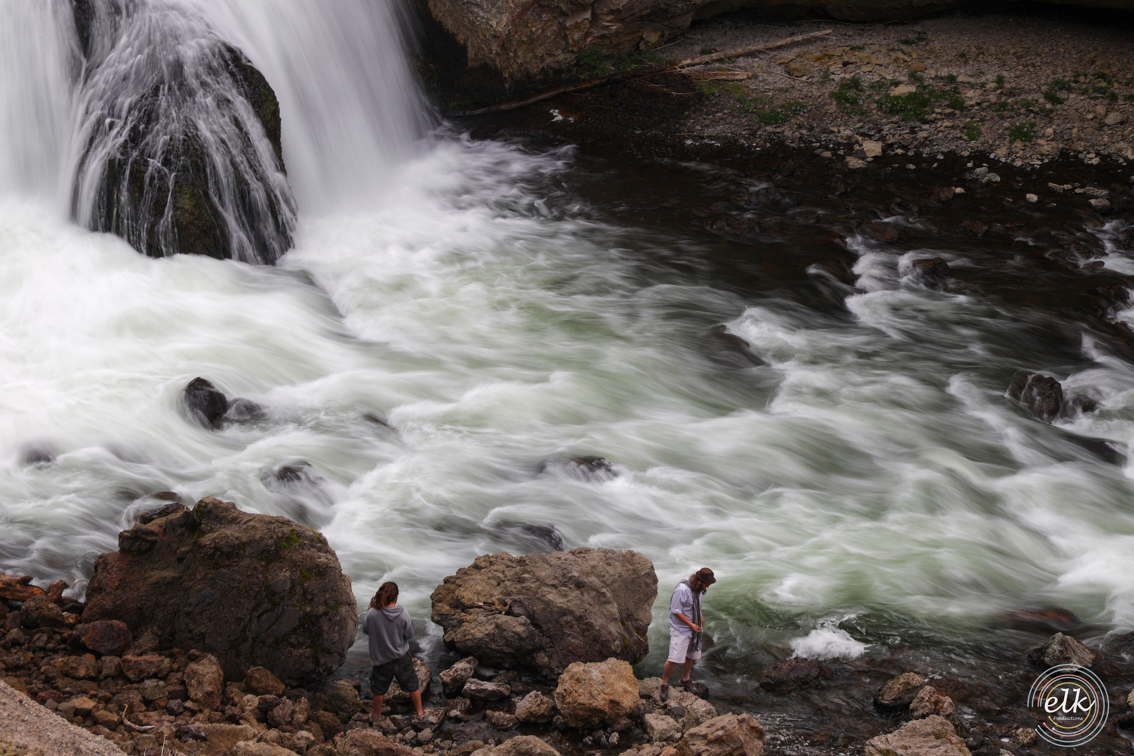 Flowing water. Yellowstone NP, WY.