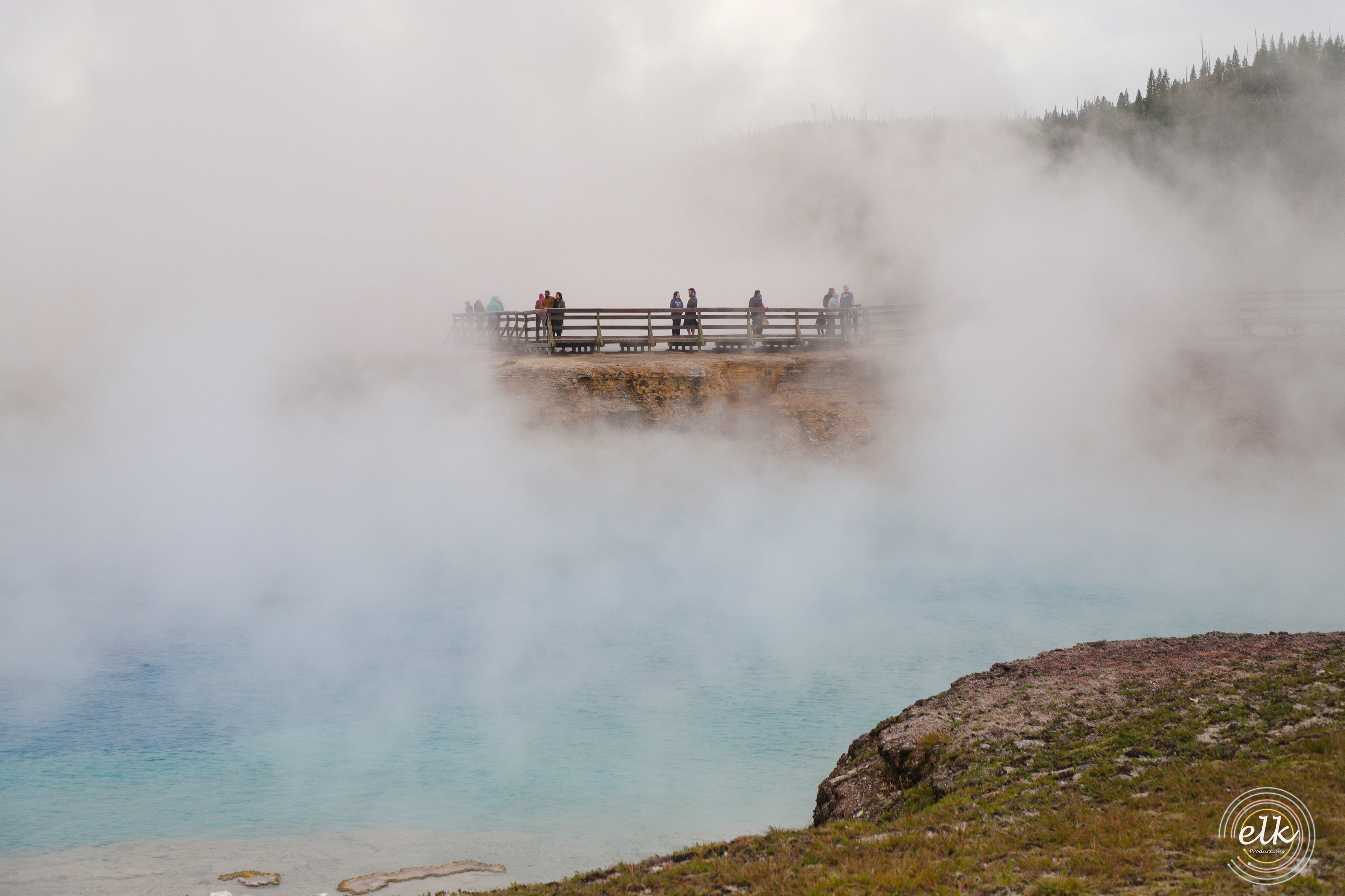 Spring opening. Yellowstone NP, WY.