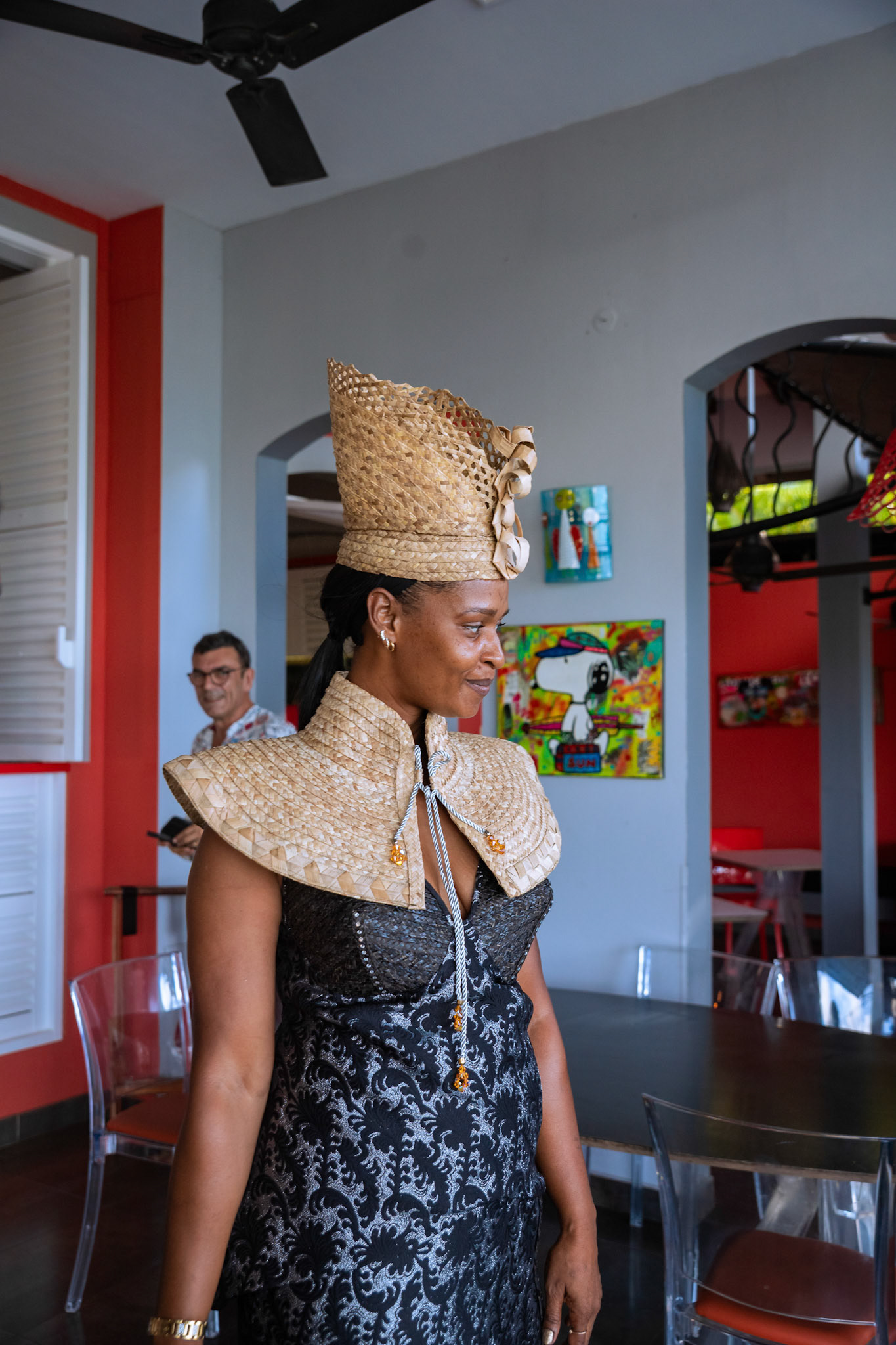 Rébecca coiffe et écharpe Jean-Louis MARIE-ROSE