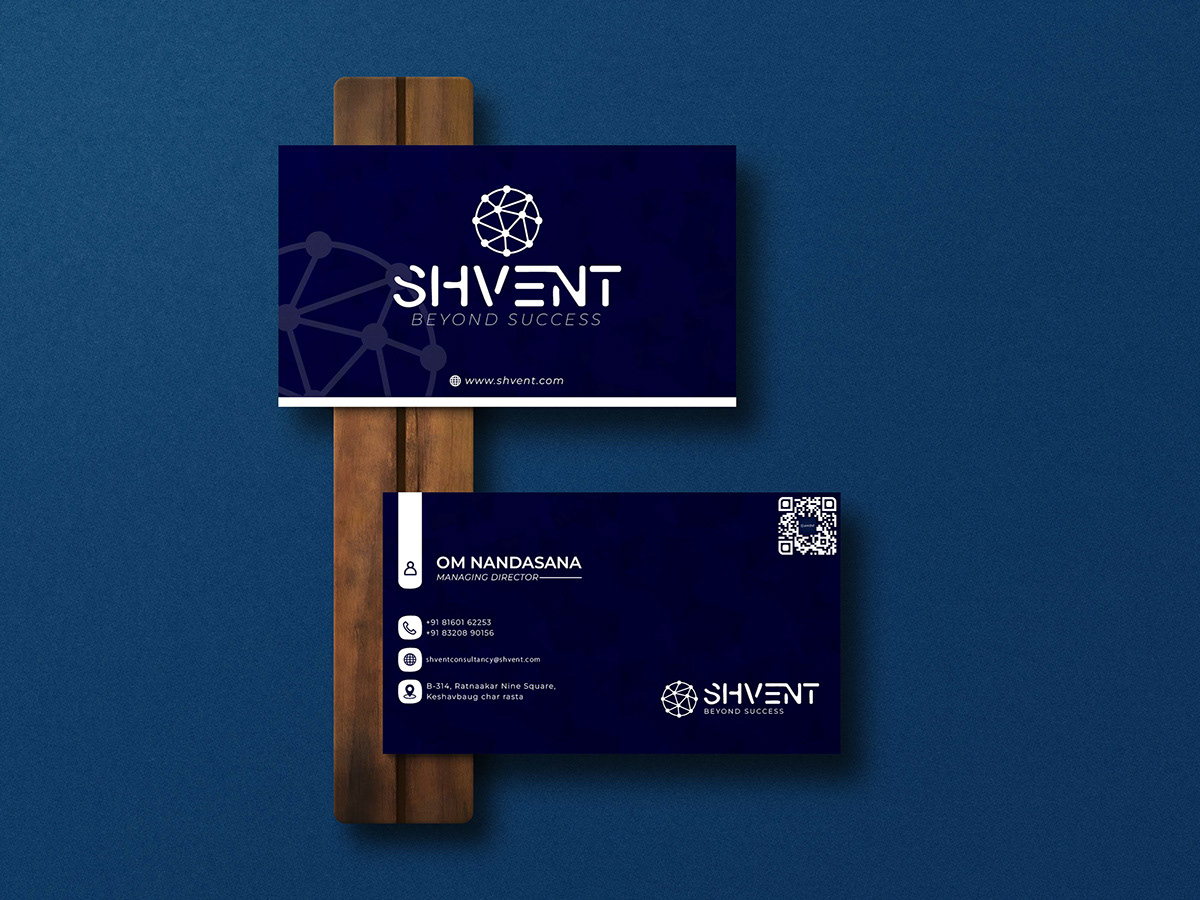 Ideation: Focused on a sleek, corporate identity with a strong visual hierarchy. Why it works: The clean layout communicates professionalism and trust.