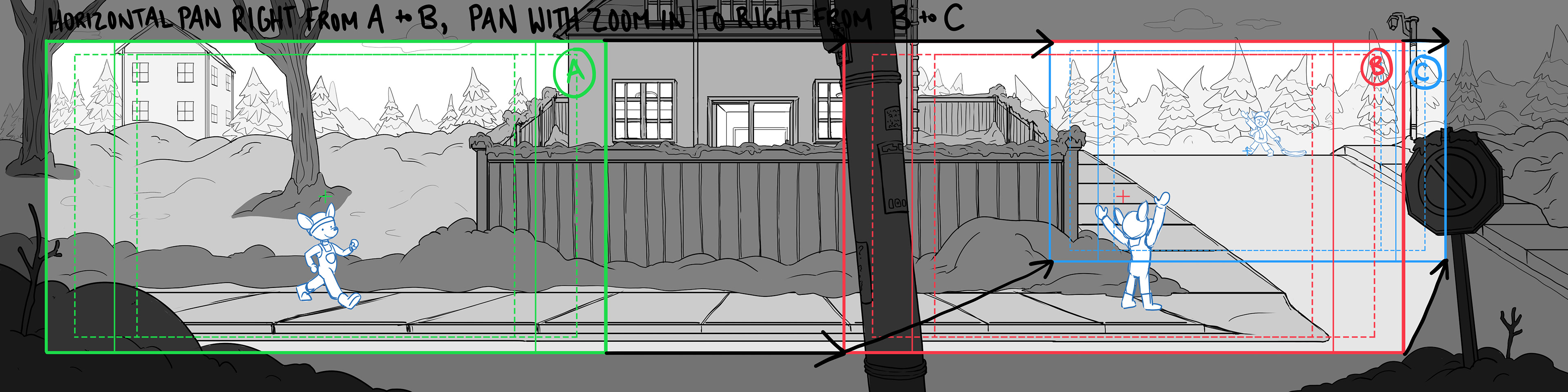 Horizontal Pan Layout