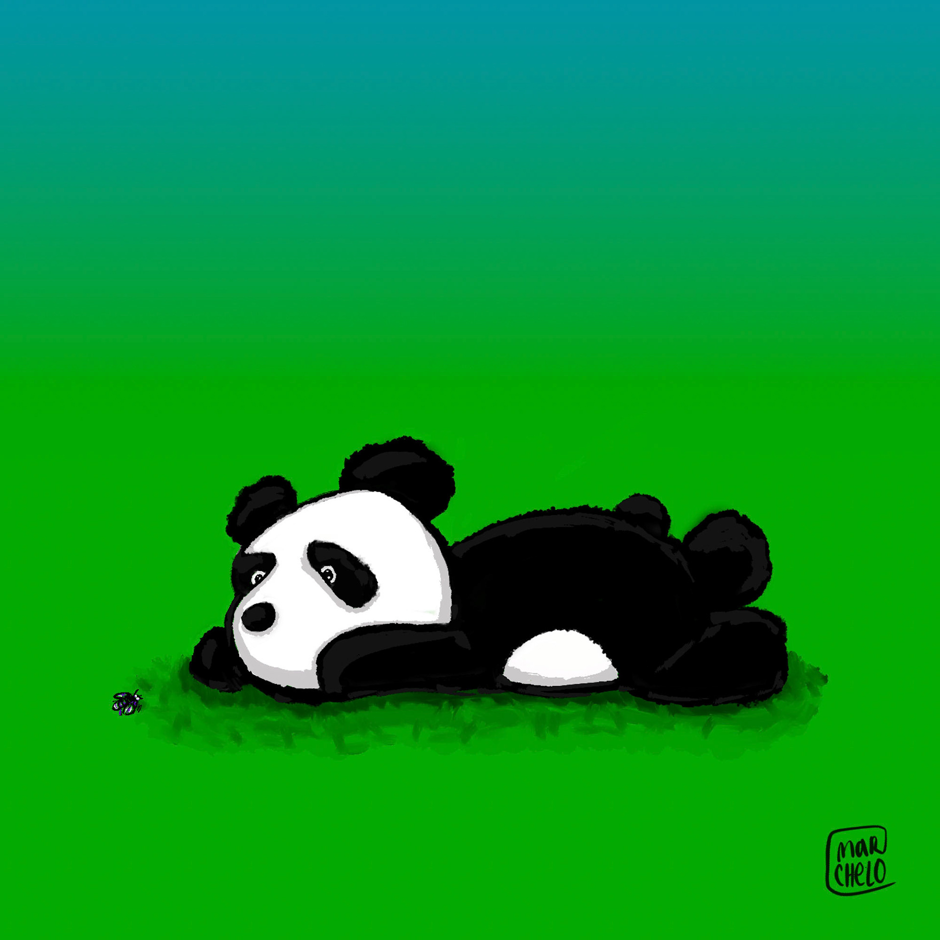 Pandacurious in action, personal project, 2022
