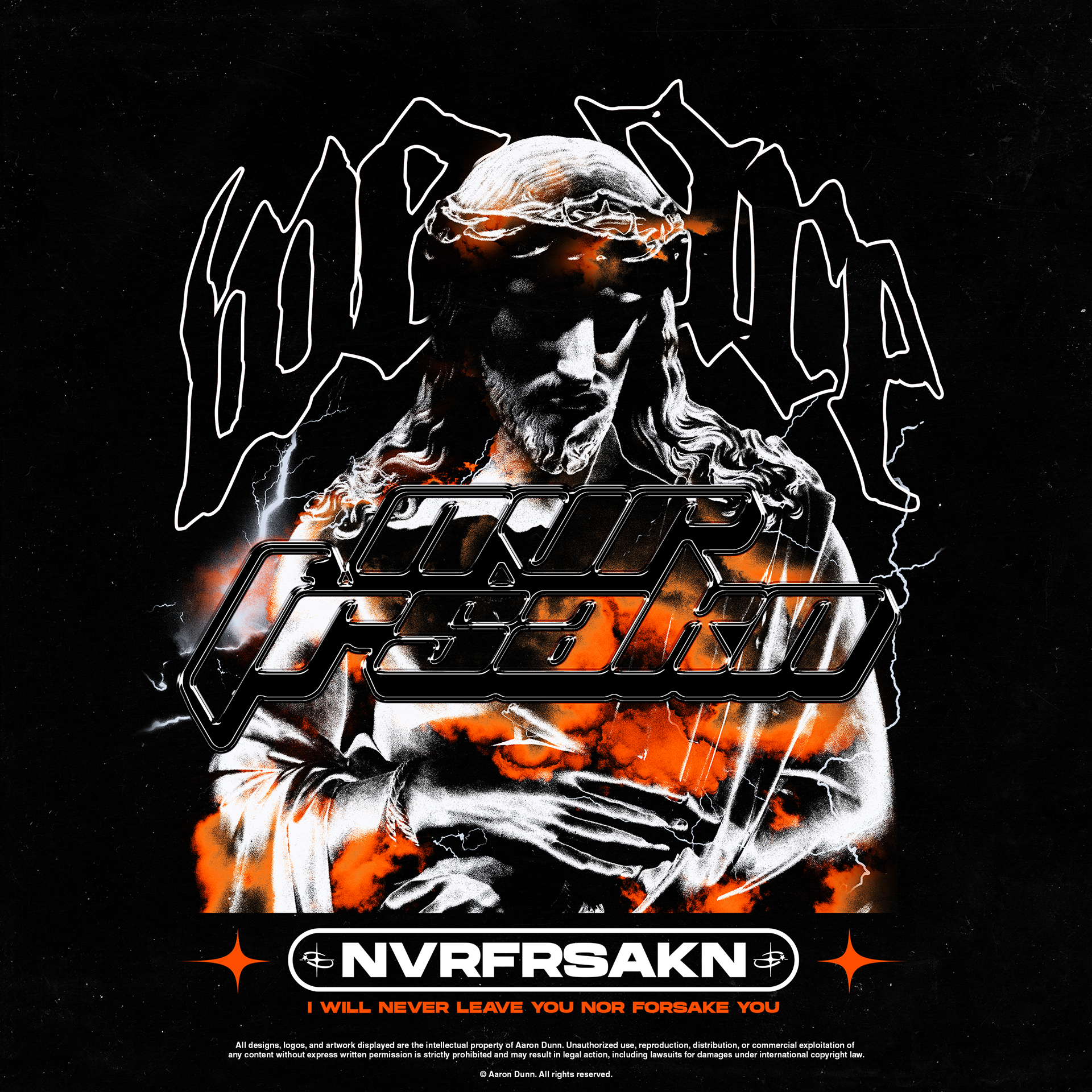NVRFRSAKN "I WILL NEVER LEAVE YOU NOR FORSAKE YOU."