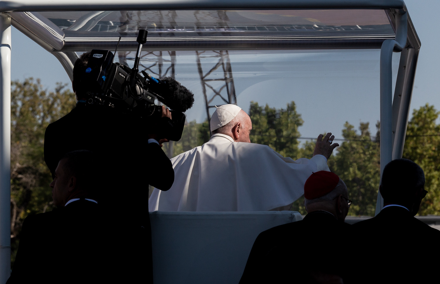 POPE FRANCIS LEAVES THE CLOSING MASS OF THE 52ND INTERNATIONAL EUCHARISTIC CONGRESS IN BUDAPEST, SEPTEMBER 12, 2021