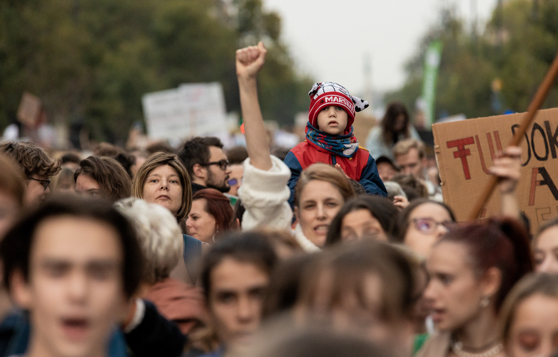 Student demonstration for the autonomy of Hungarian education, Budapest, 2022