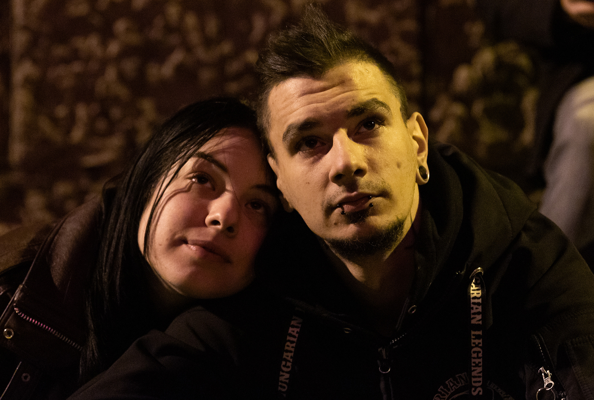 Supporters are waiting for the first live election results few hours before the landslide win of Hungary's newly PM Péter Magyar during the Hungarian election night in Budapest, 12th of April 2026.