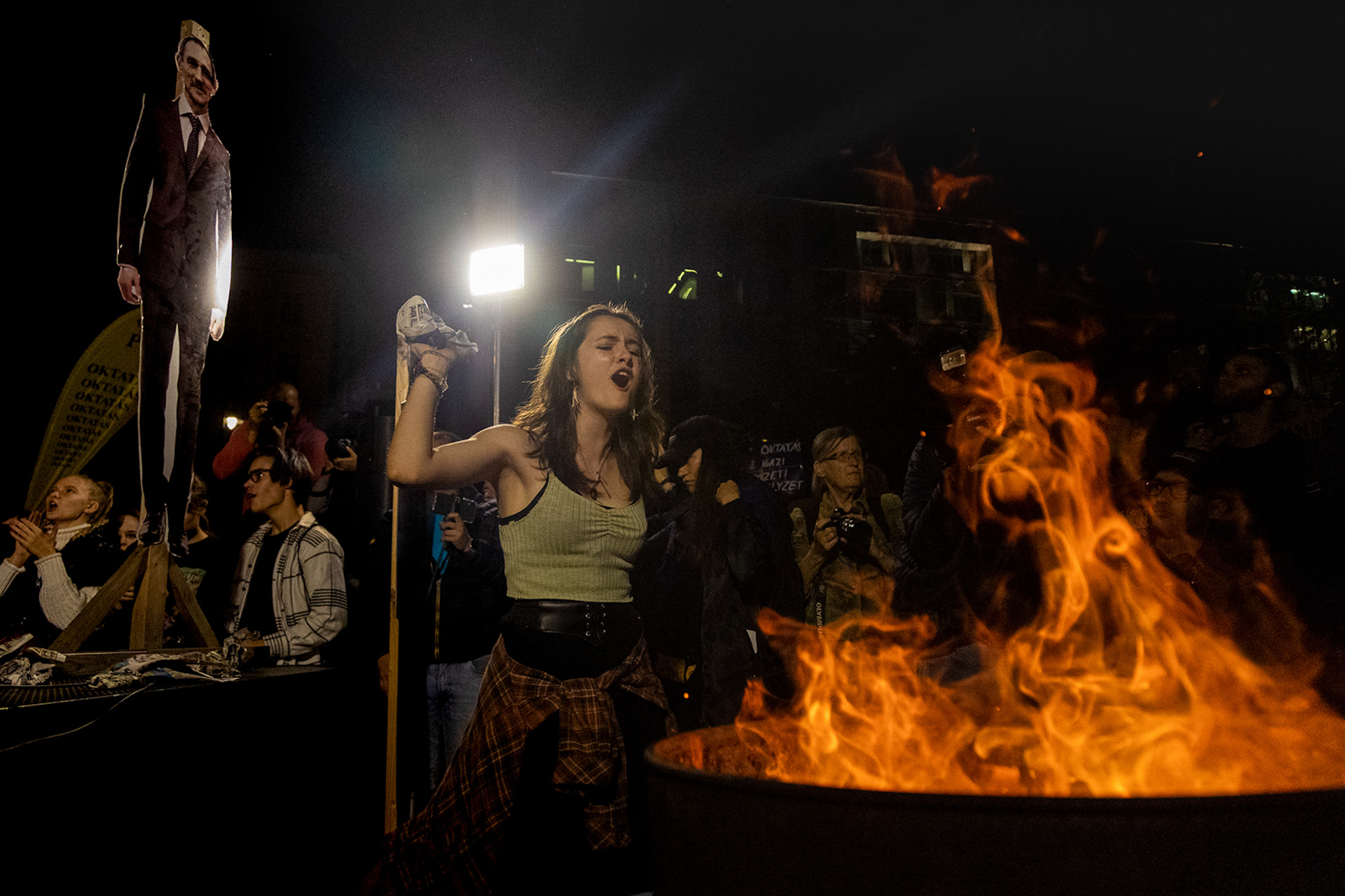 Student demonstration for the autonomy of Hungarian education, Budapest, 2022