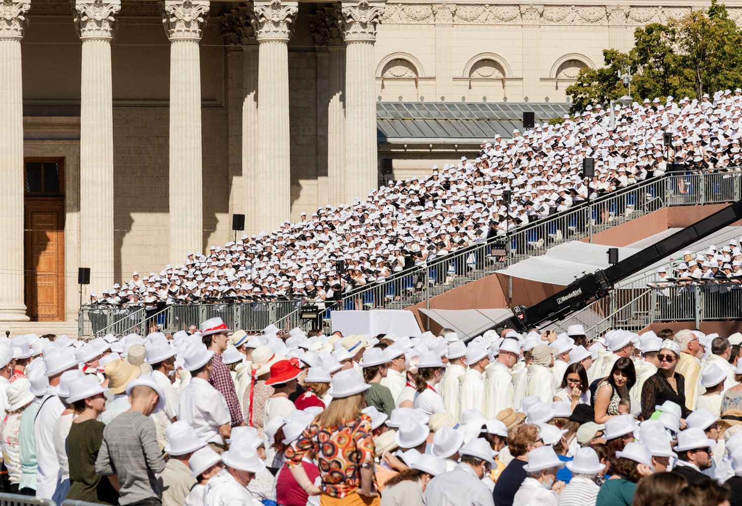 SUPPORTERS DURING THE VISIT OF HOLY FATHER POPE FRANCIS ON THE CLOSING MASS OF THE 52ND INTERNATIONAL EUCHARISTIC CONGRESS, BUDAPEST, SEPTEMBER 12, 2021