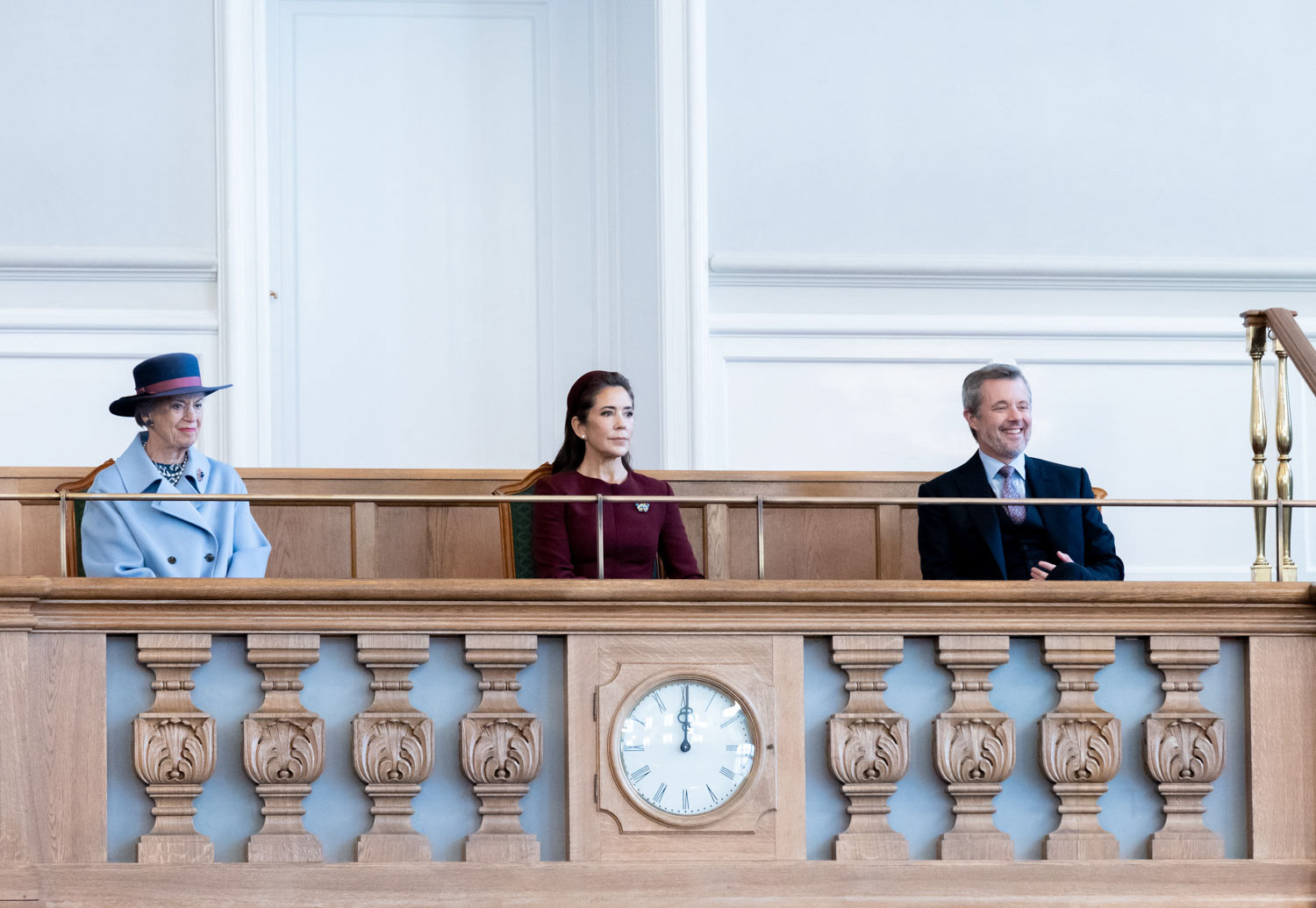 HM Kong Frederik X, Queen Mary and Princess Benedikte of Denmark during opening day of the Danish Parliament at Christiansborg Palace, Copenhagen, October 6, 2026  / for NurPhoto Agency