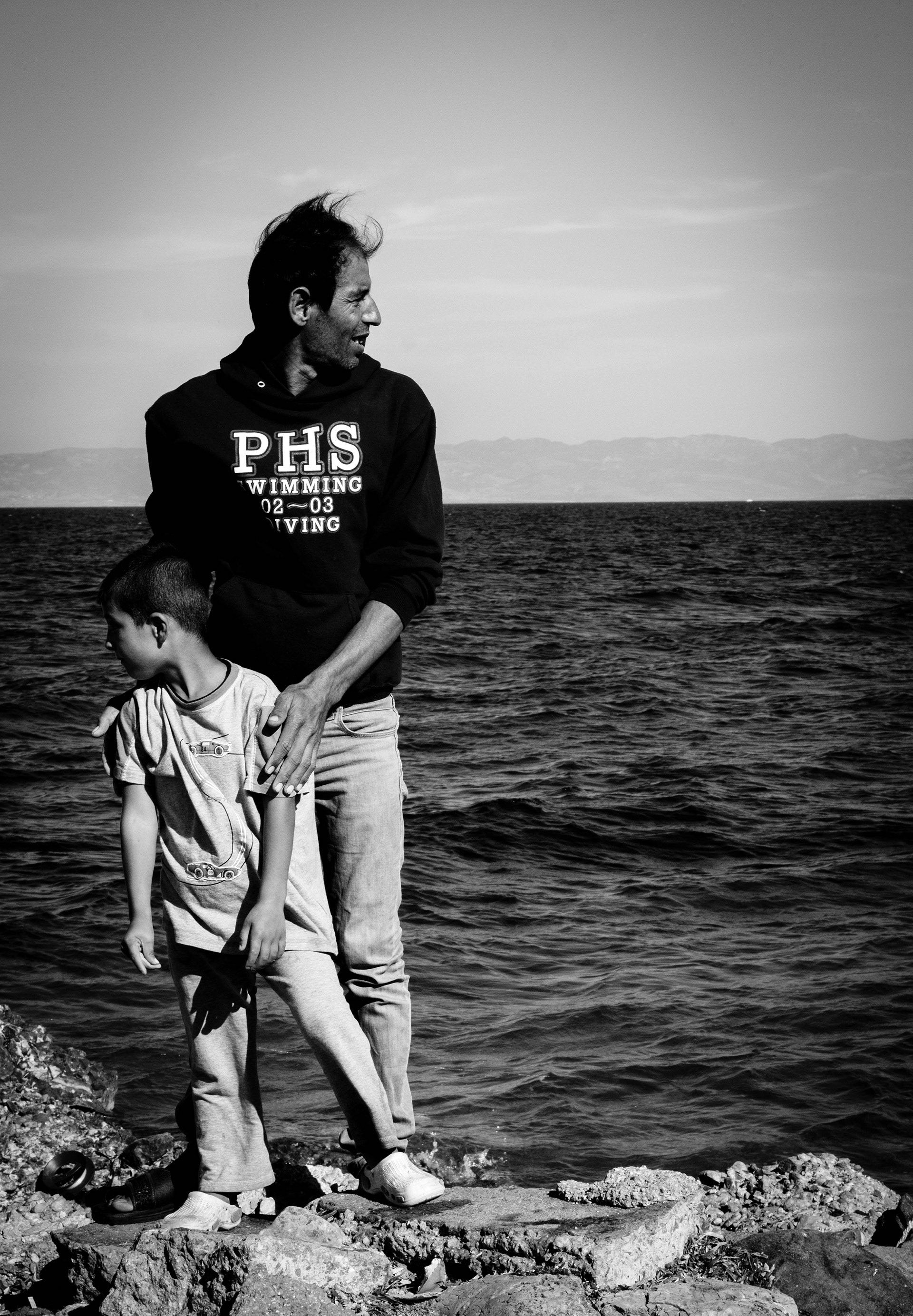 SYRIAN REFUGEES IN THE COAST OF MYTILINI, LESVOS, GREECE, 2016