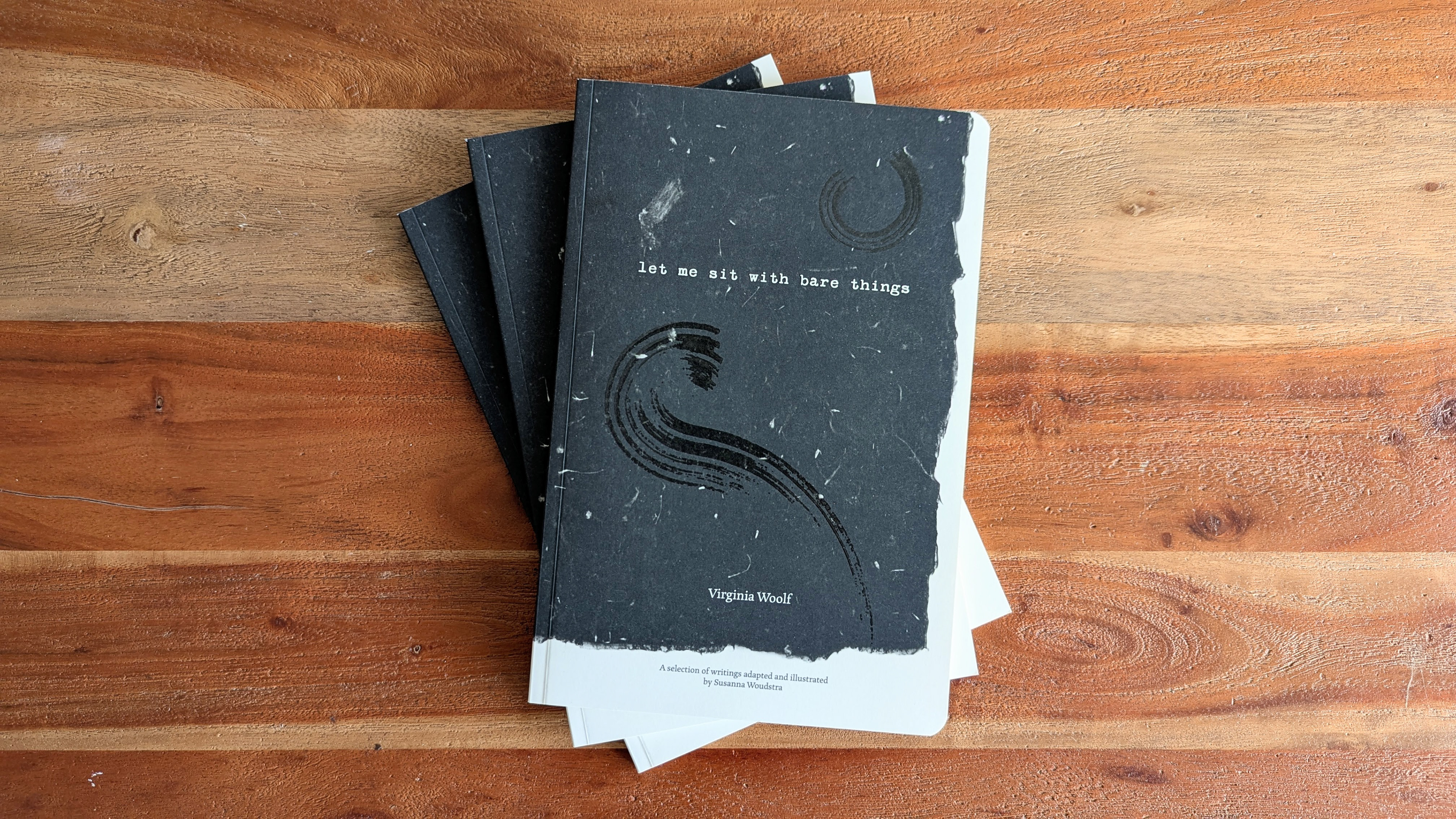 let me sit with bare things - book design