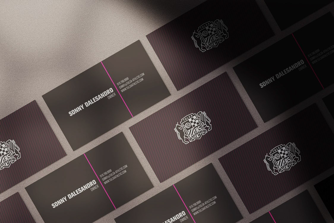Tulsa Athletic - Business Card Design
