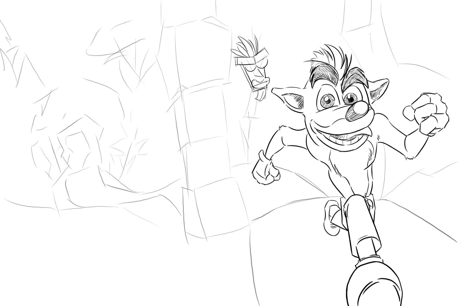 free crash bandicoot coloring pages