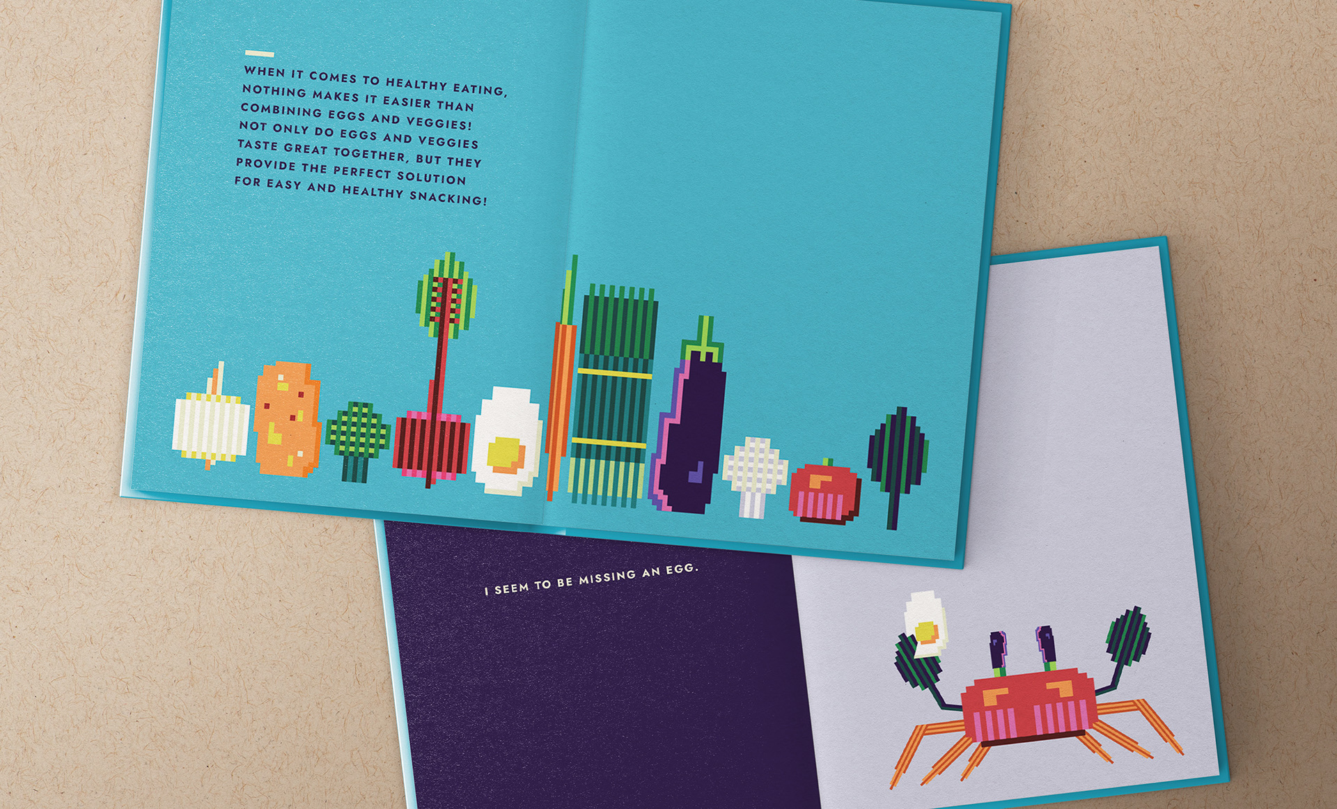 VEGGIE Recipe Book page layouts