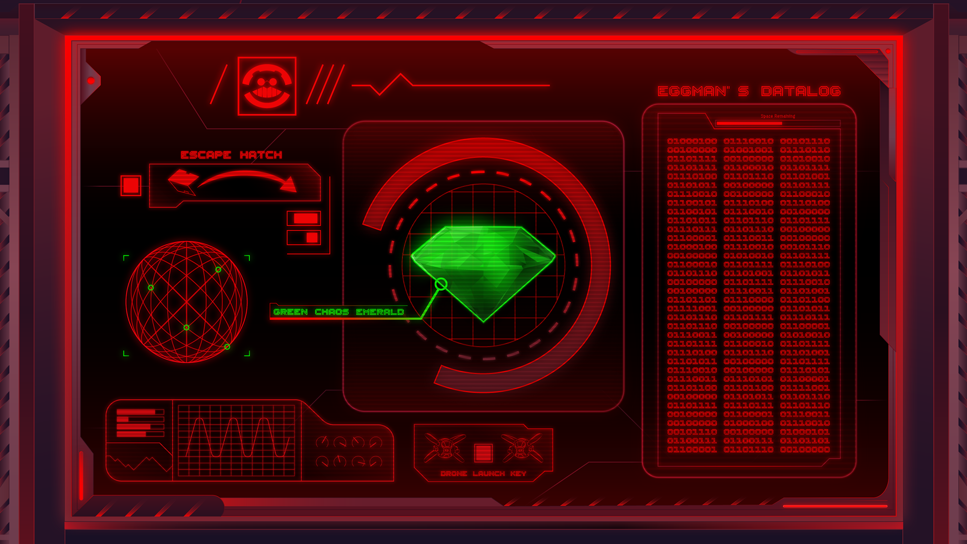UI Design/Illustration for Eggman's Computer