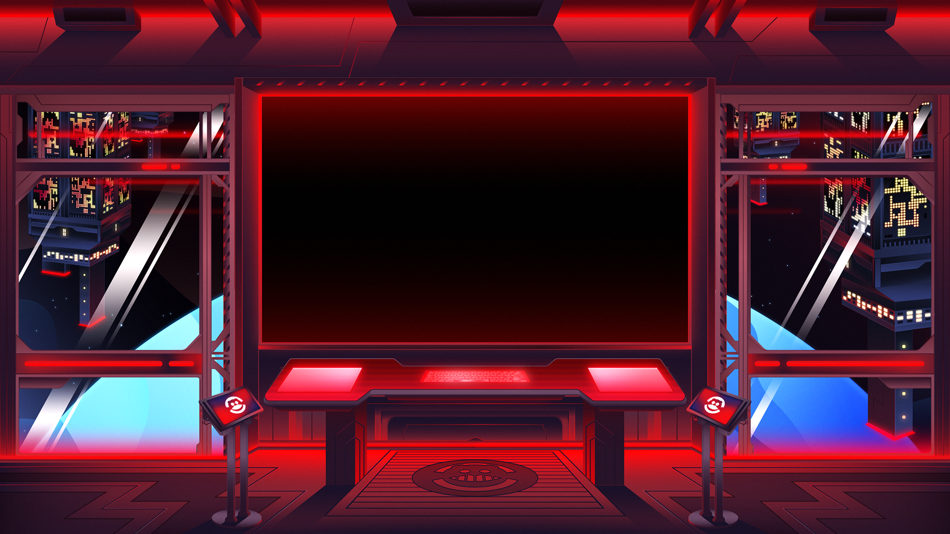 Illustration of Eggman's lair aboard the Space Colony ARK