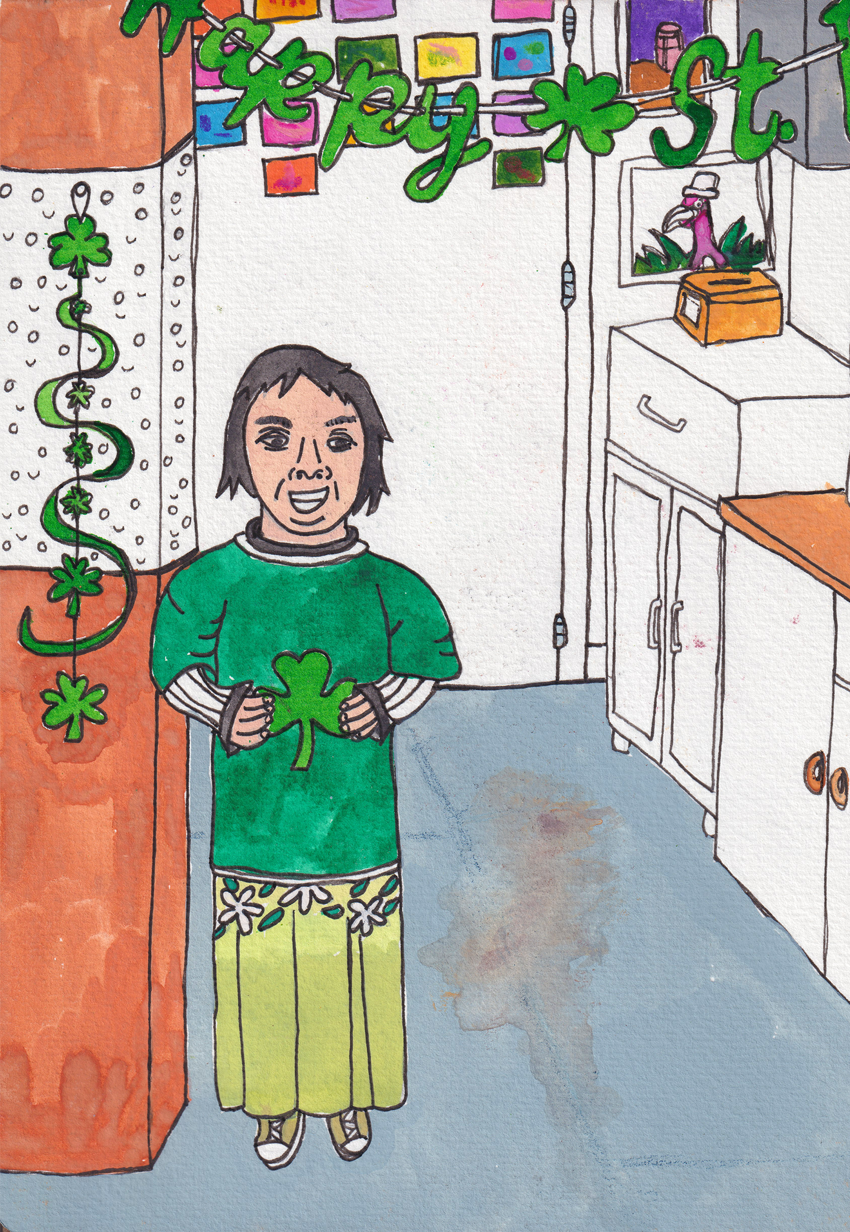 Delia Liu St Patricks Day, Creativity Explored