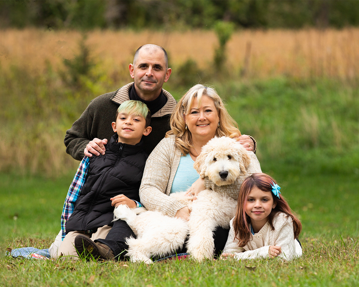 custom family portraits with dog