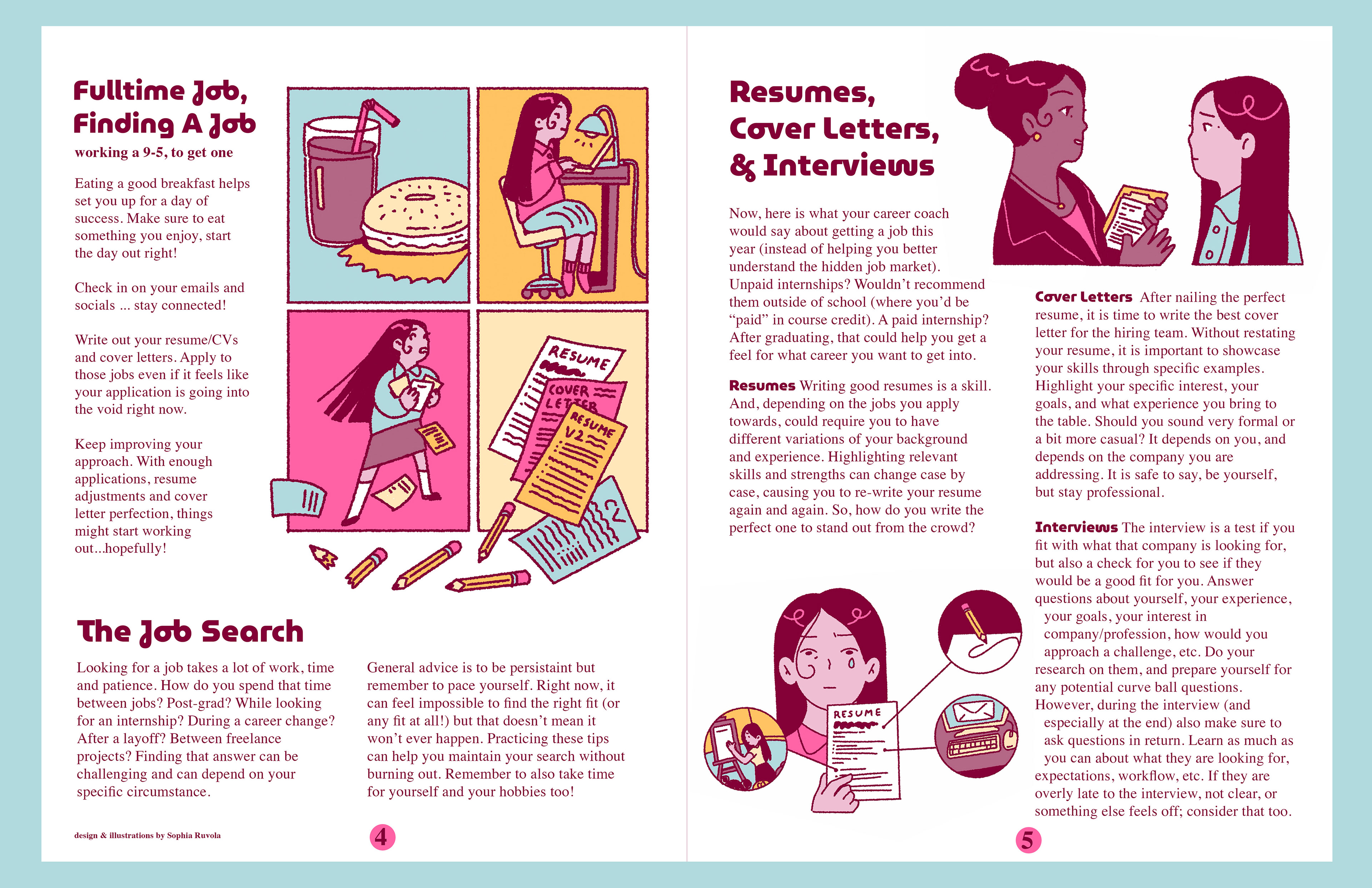 magazine spread layout