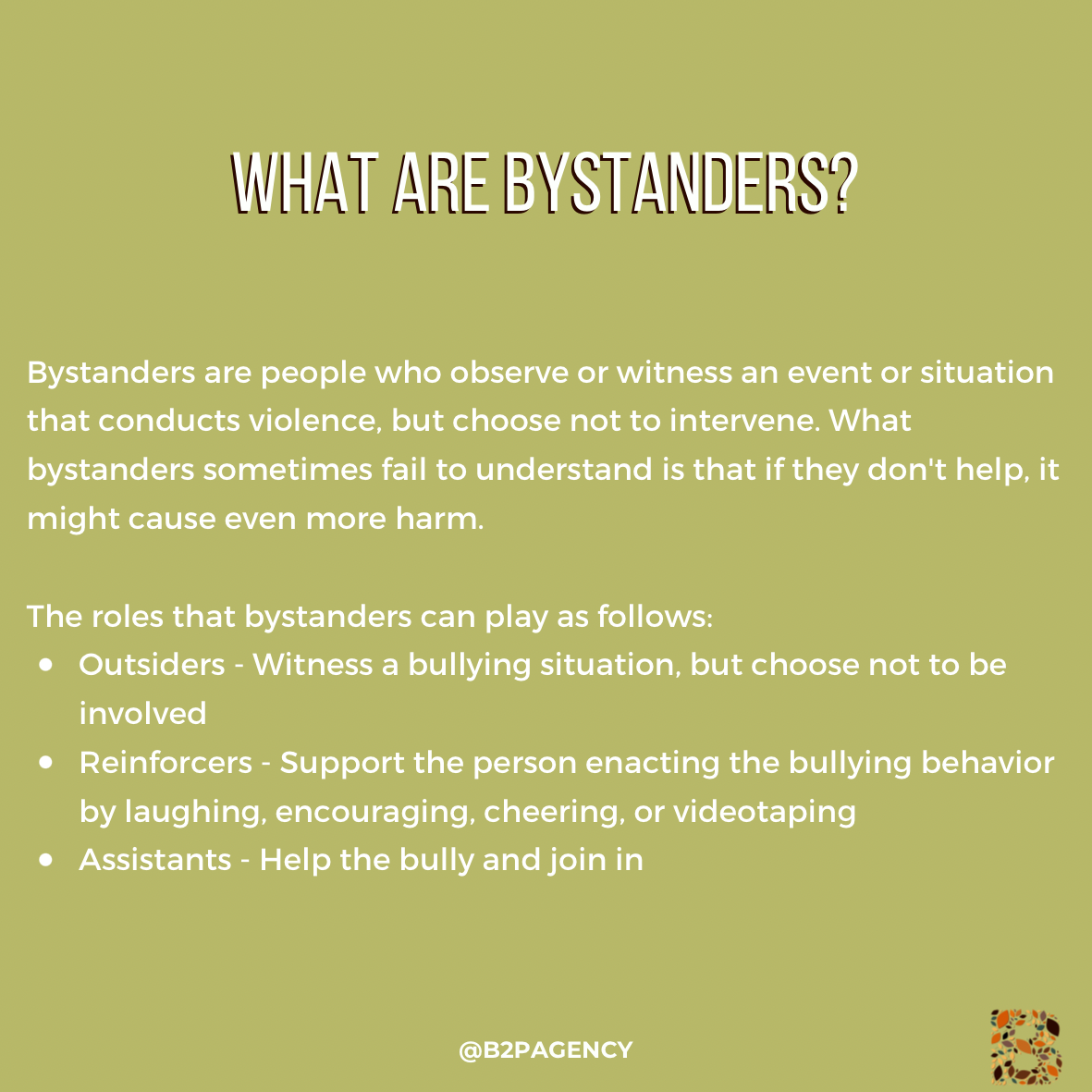 Stop Bullying Day 2/4